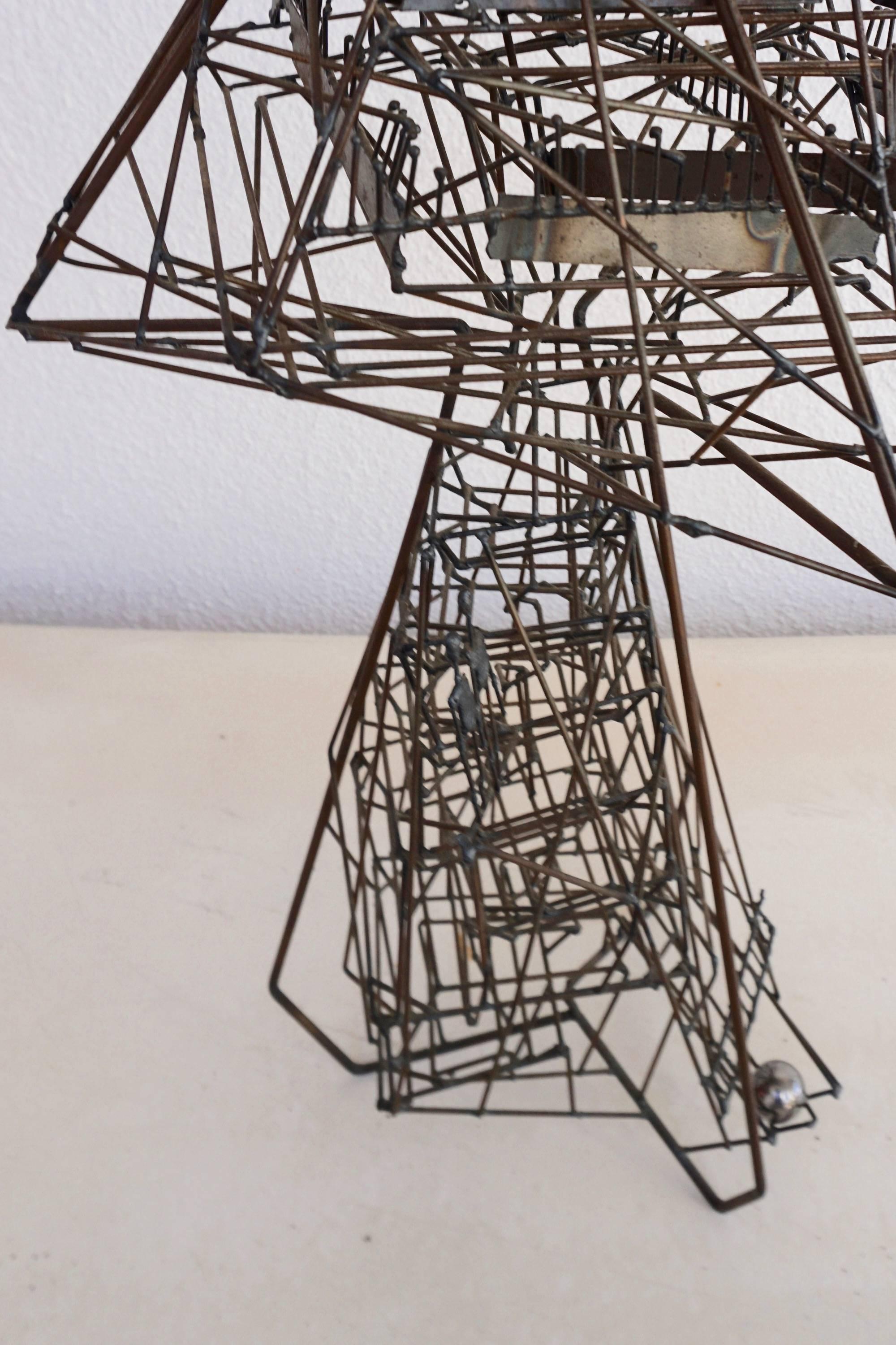 Ingenius Kinetic Wire Sculpture by Guy Pullen 1