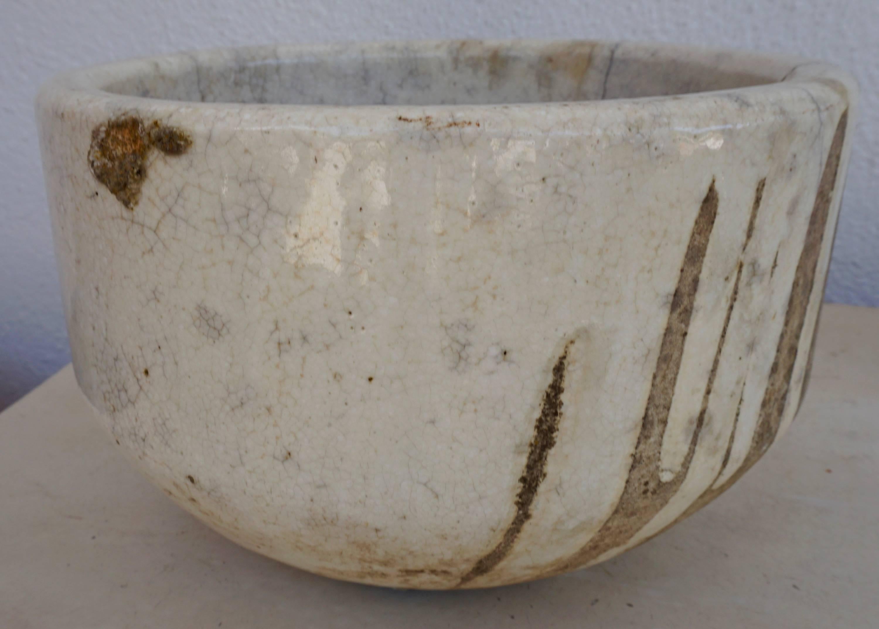 Mid-20th Century Ceramic Glass Blowers Vessel