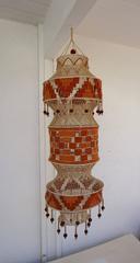 1960s Hanging Cylindrical Hippie Tapestry