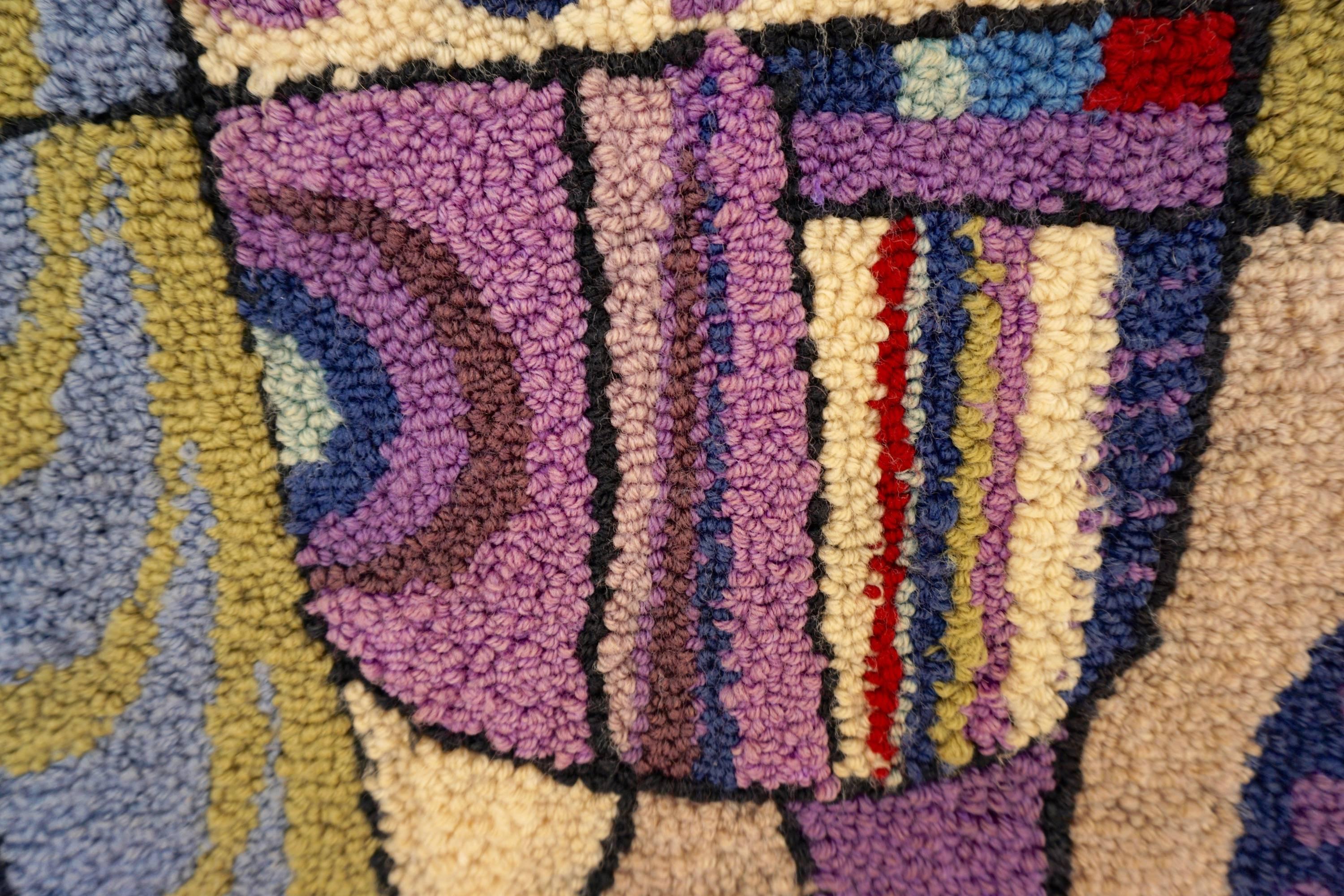 American Hand-Hooked Tapestry Attributed to Bill Hinz