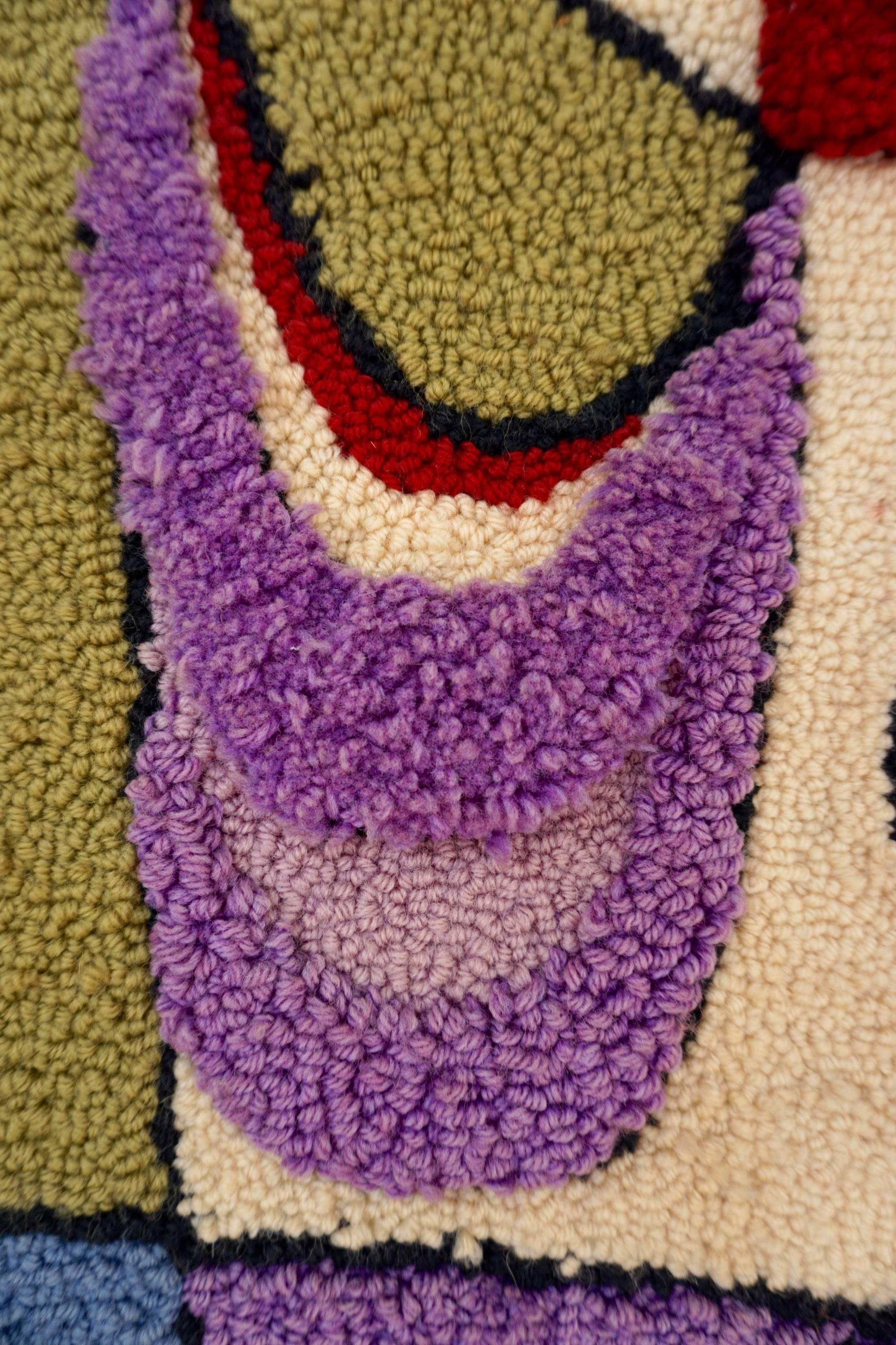 Hand-Hooked Tapestry Attributed to Bill Hinz 1