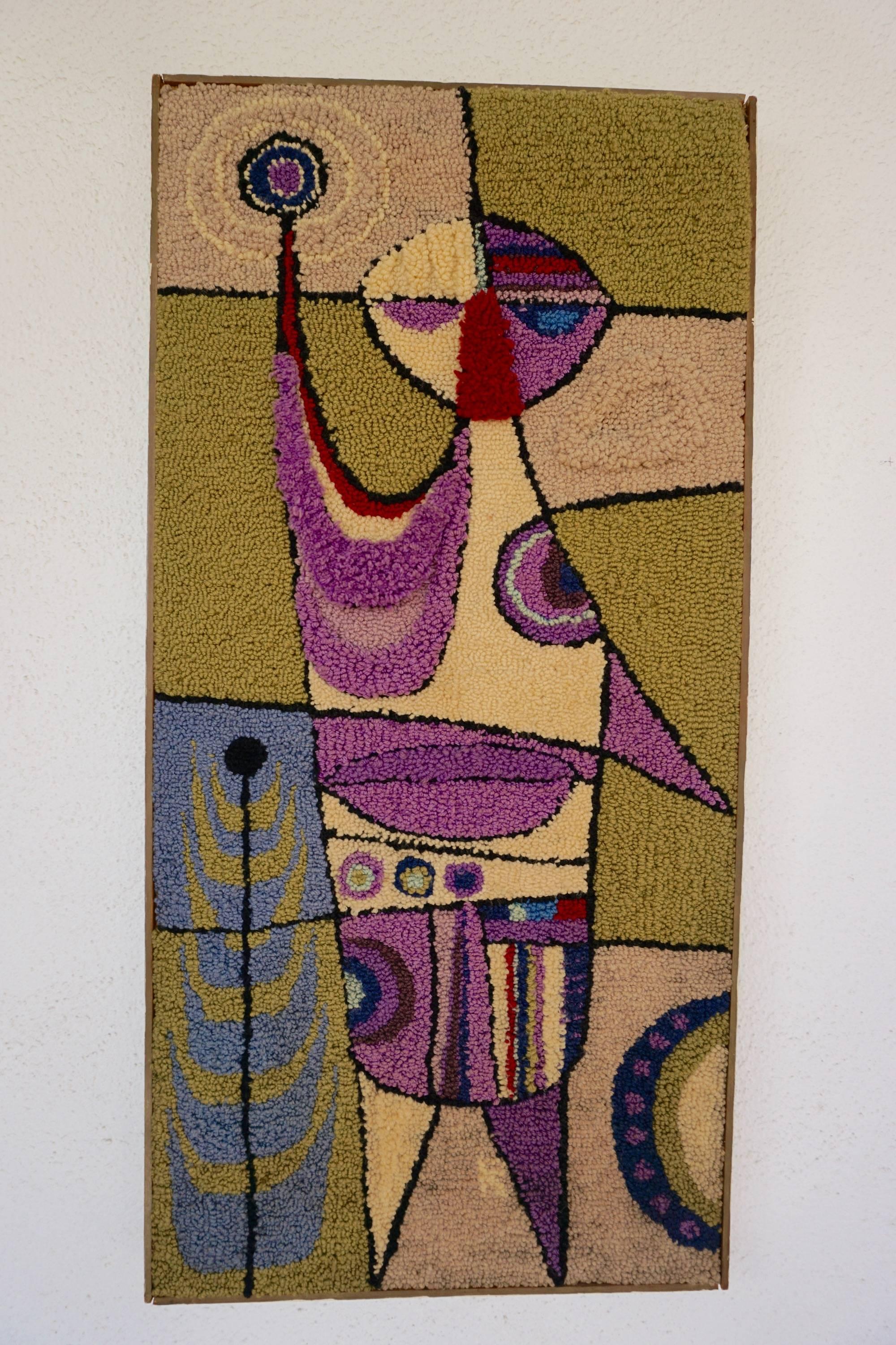 Hand-Hooked Tapestry Attributed to Bill Hinz 2