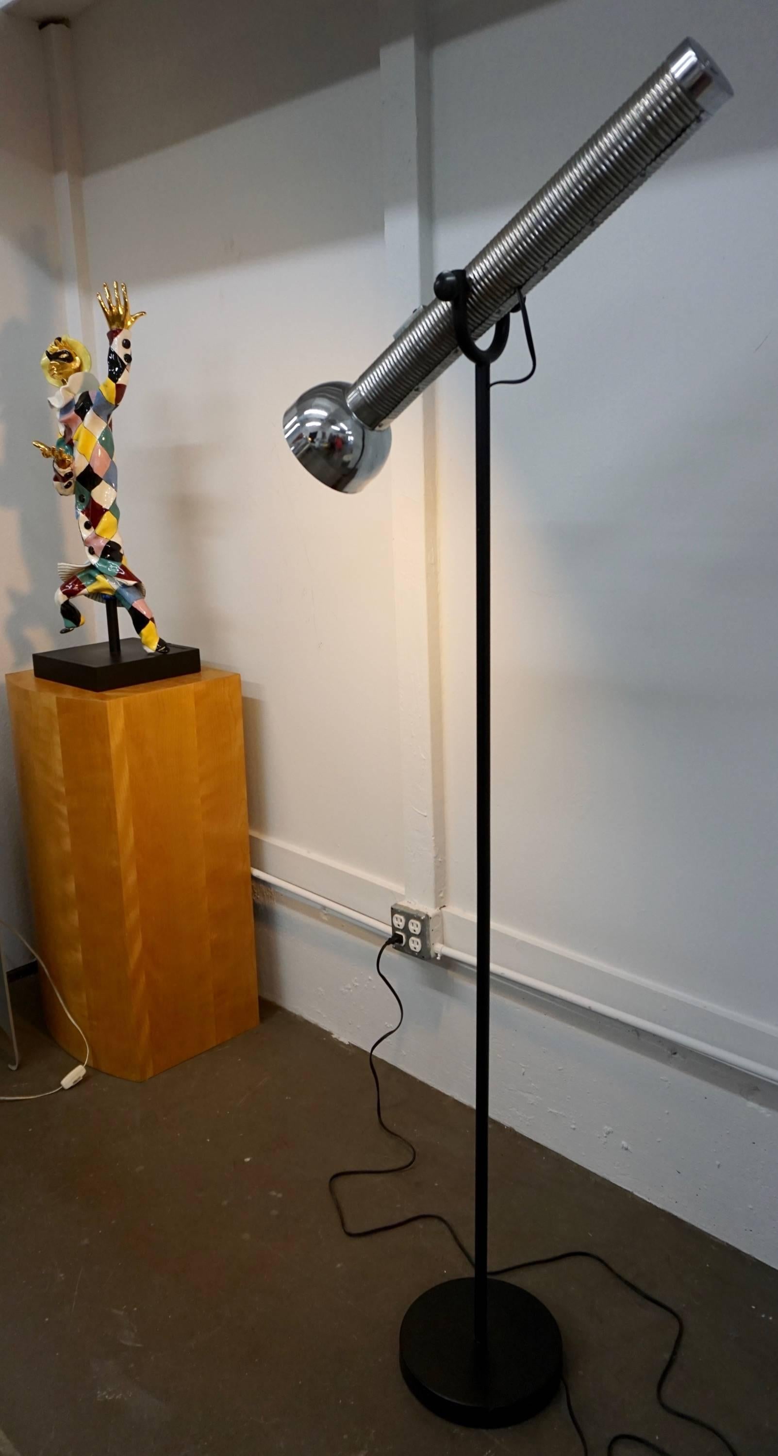 Late 20th Century Oversized Pop Art Flashlight Floor Lamp For Sale