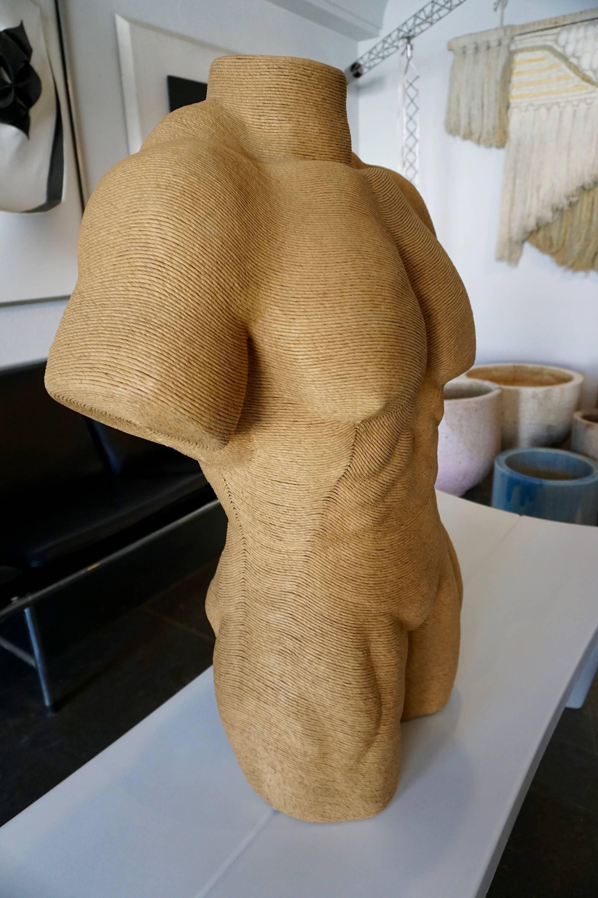 Ripped Male Torso Sculpture/Mannequin In Excellent Condition In Cathedral City, CA