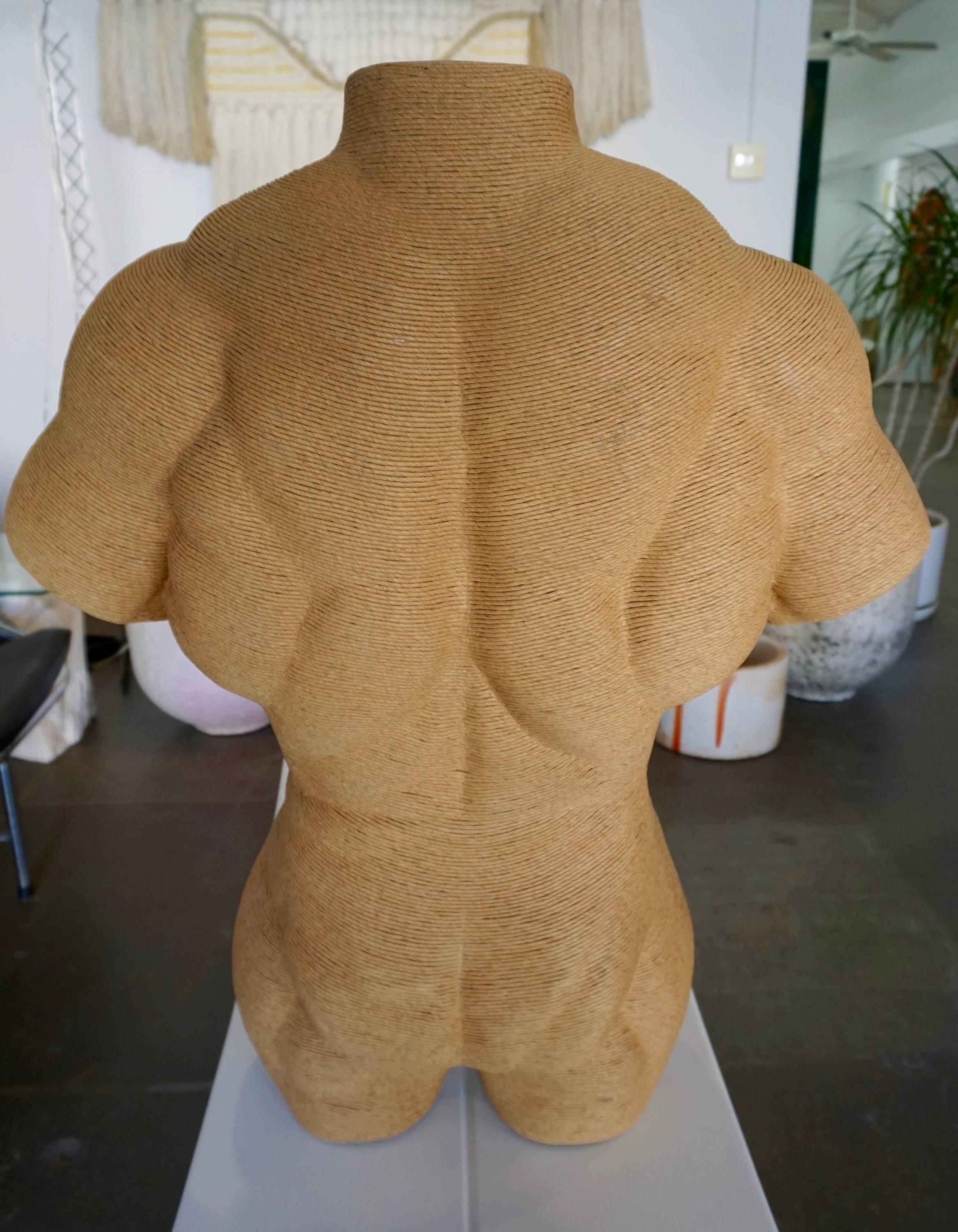 20th Century Ripped Male Torso Sculpture/Mannequin