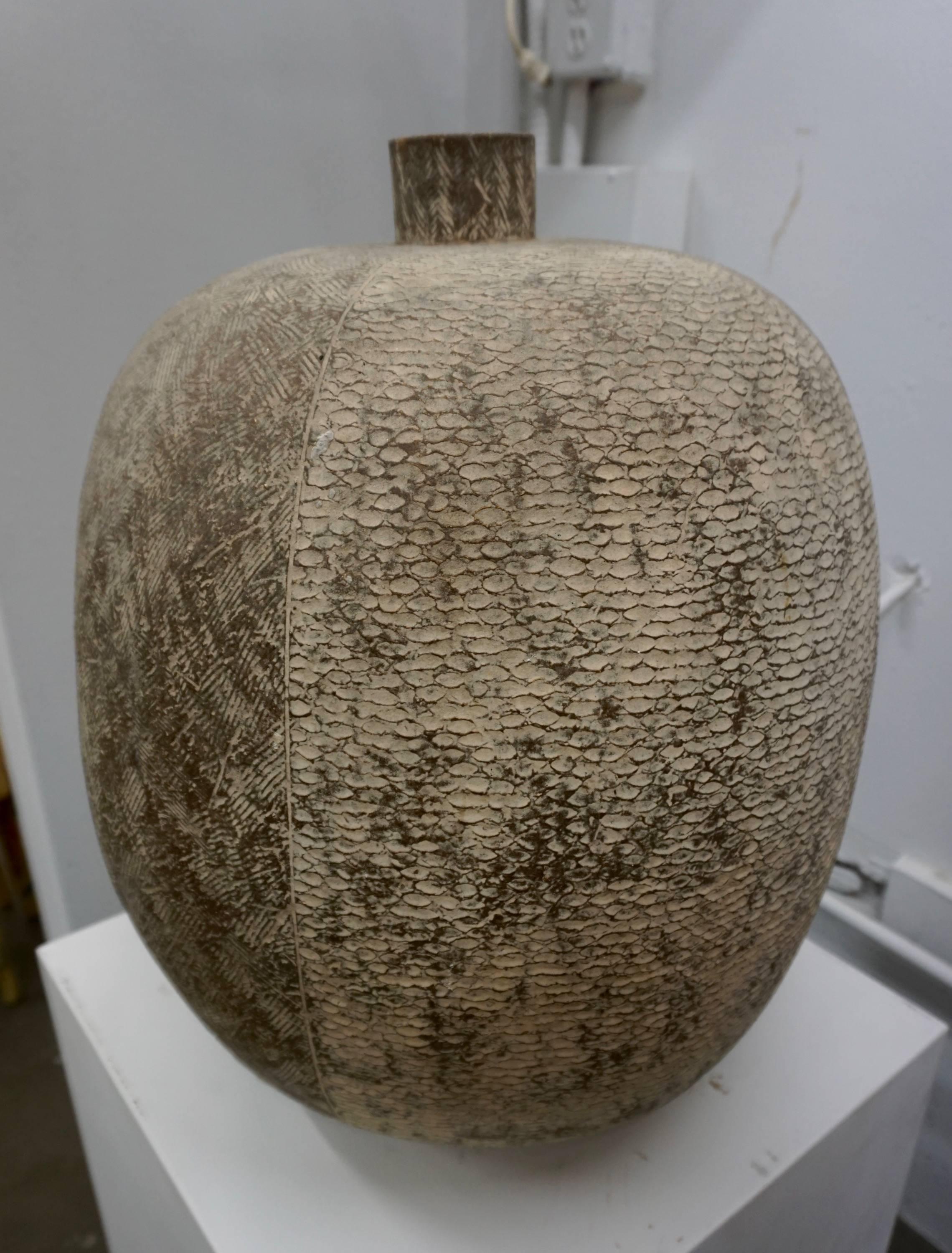 Textured Ceramic Vessel by Claude Conover 1