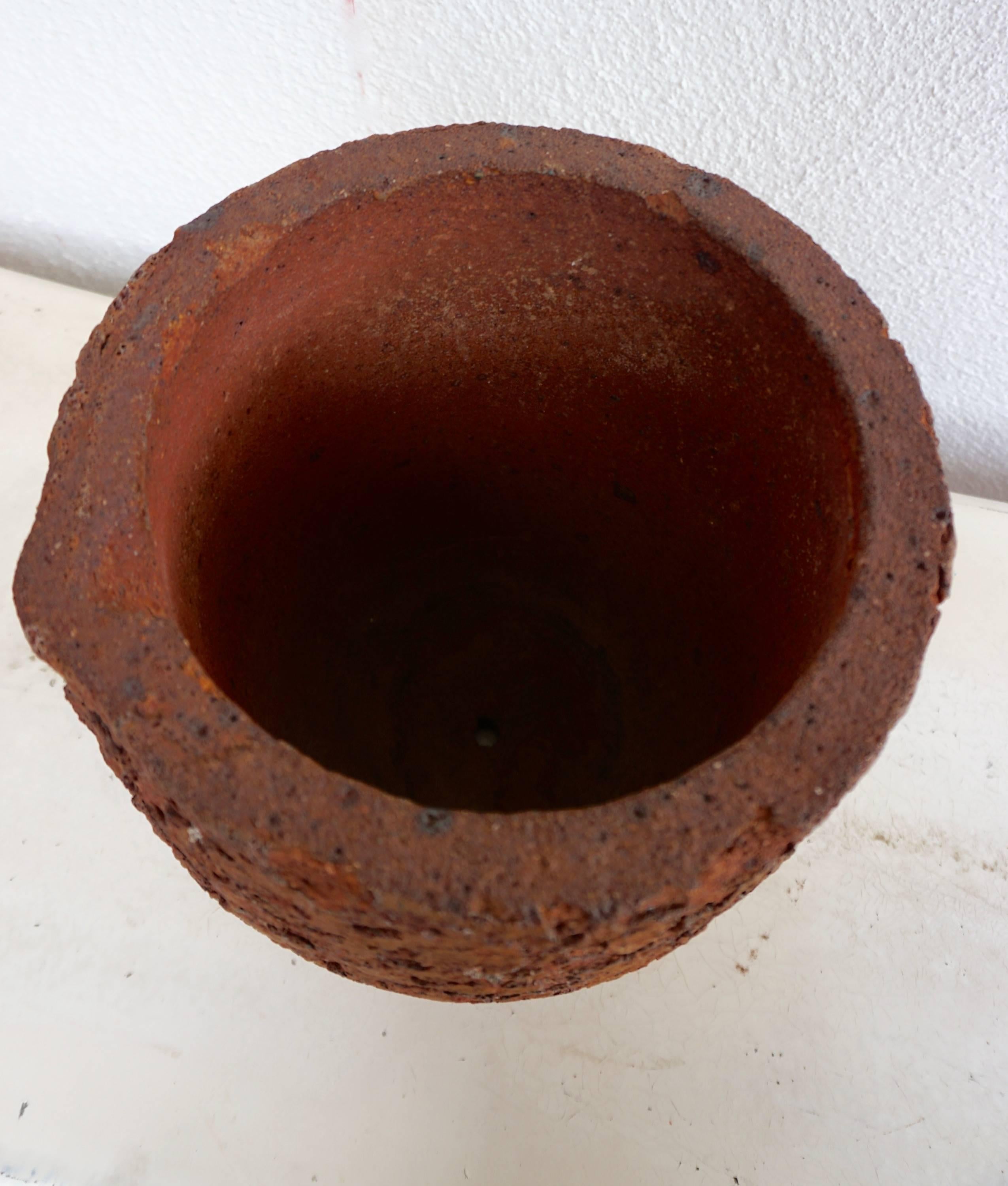 Mid-20th Century Ceramic Smelting Crucible or Planter