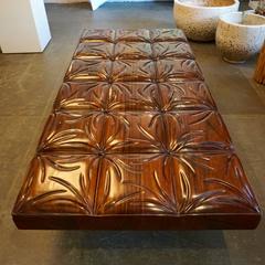 Unique Handcrafted Mahogany Bench