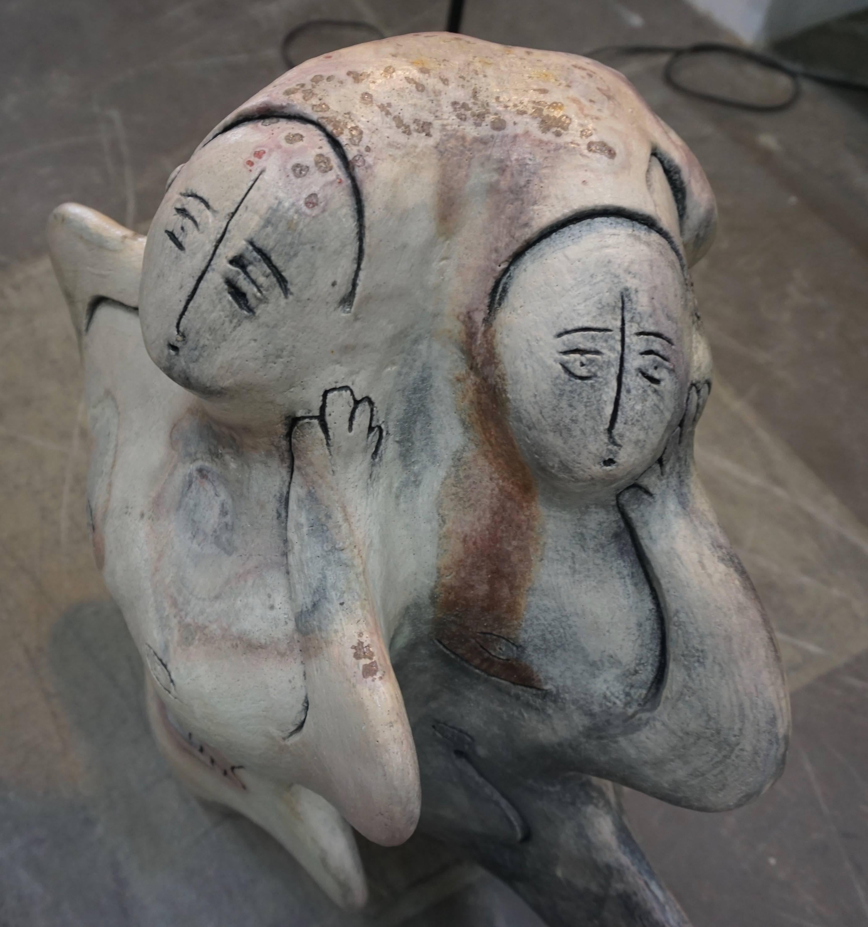 Ceramic Sculpture of Nude Women 3