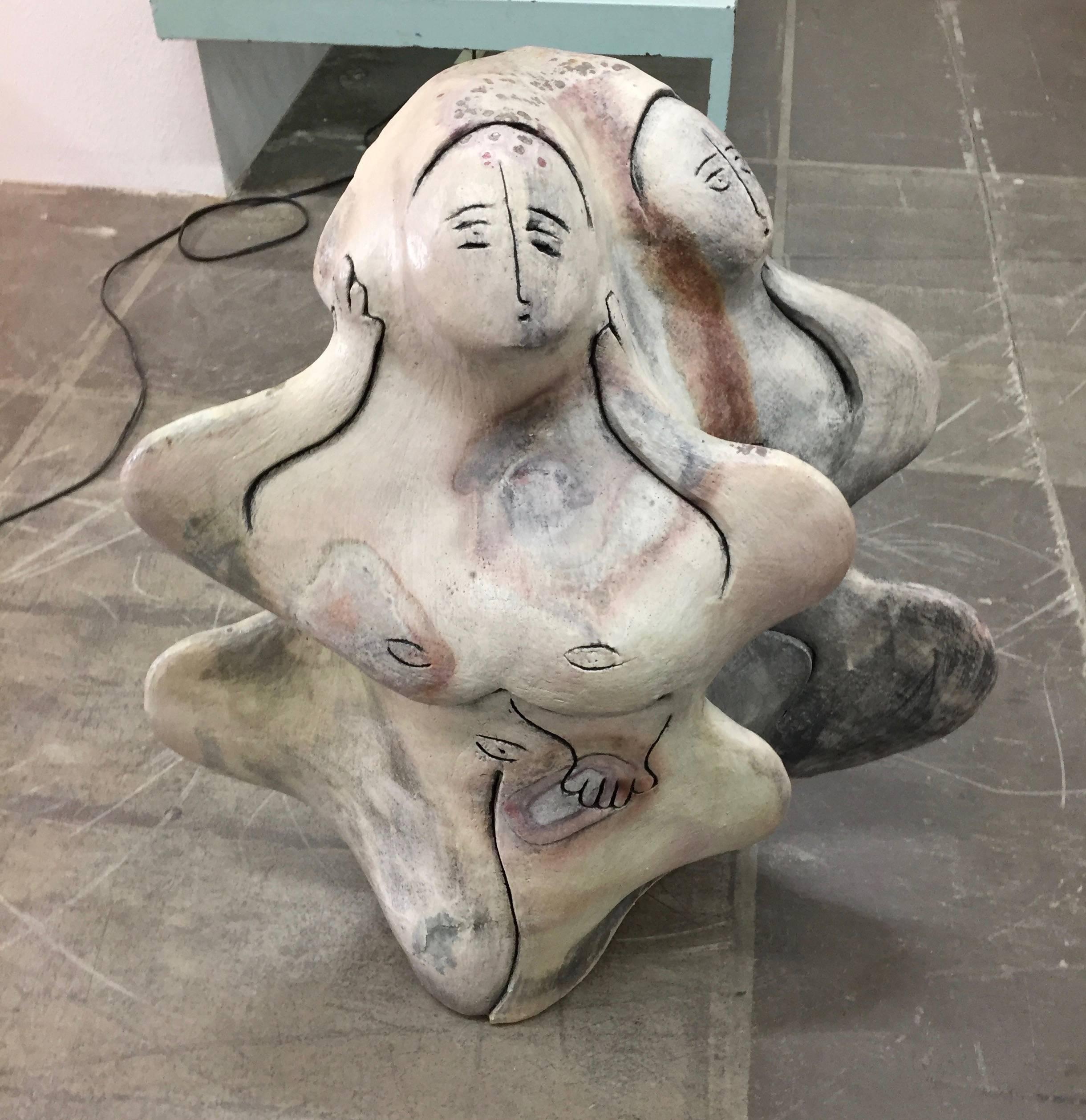 Ceramic Sculpture of Nude Women 4