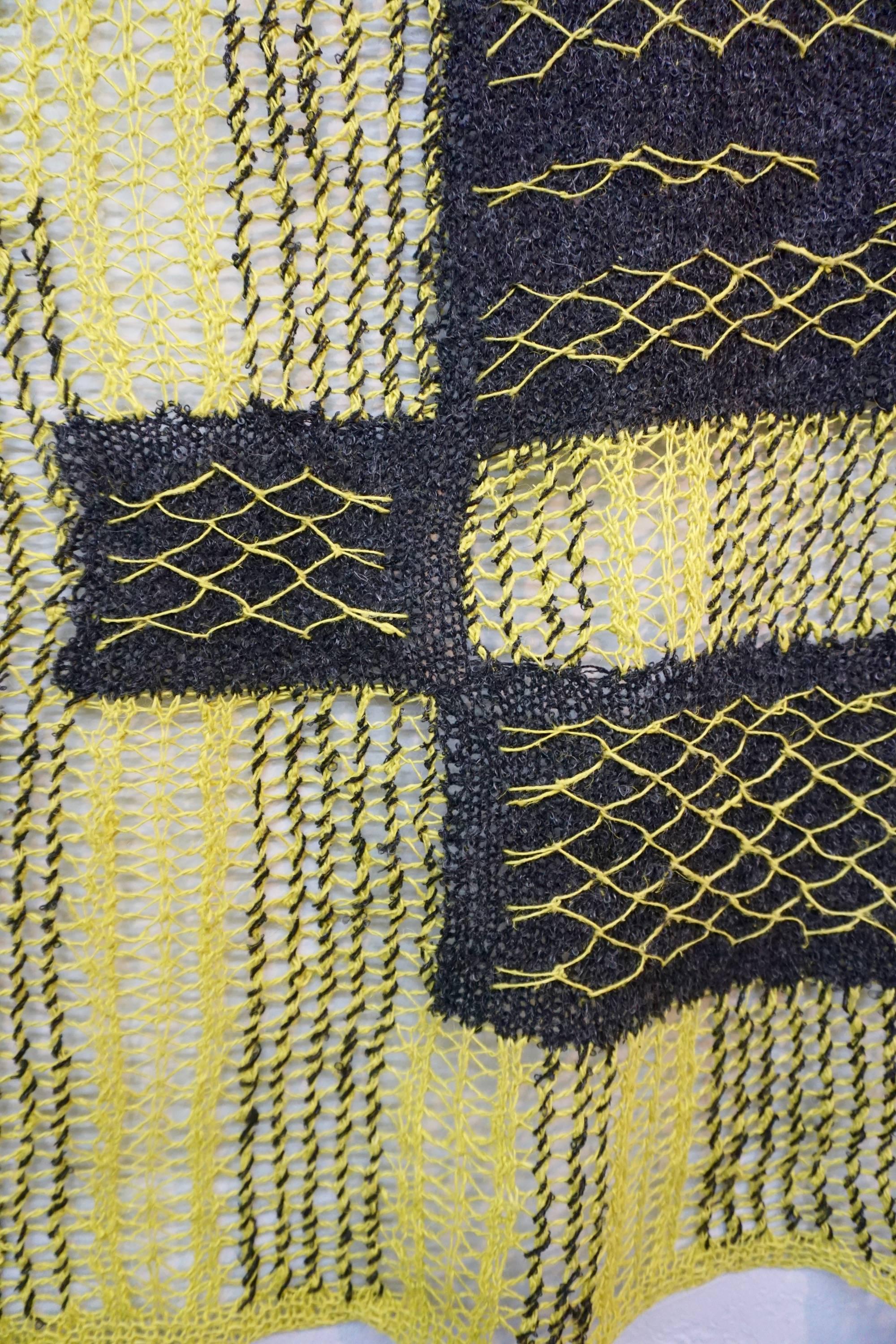 Delicate 1960s Handwoven Textile In Excellent Condition In Cathedral City, CA