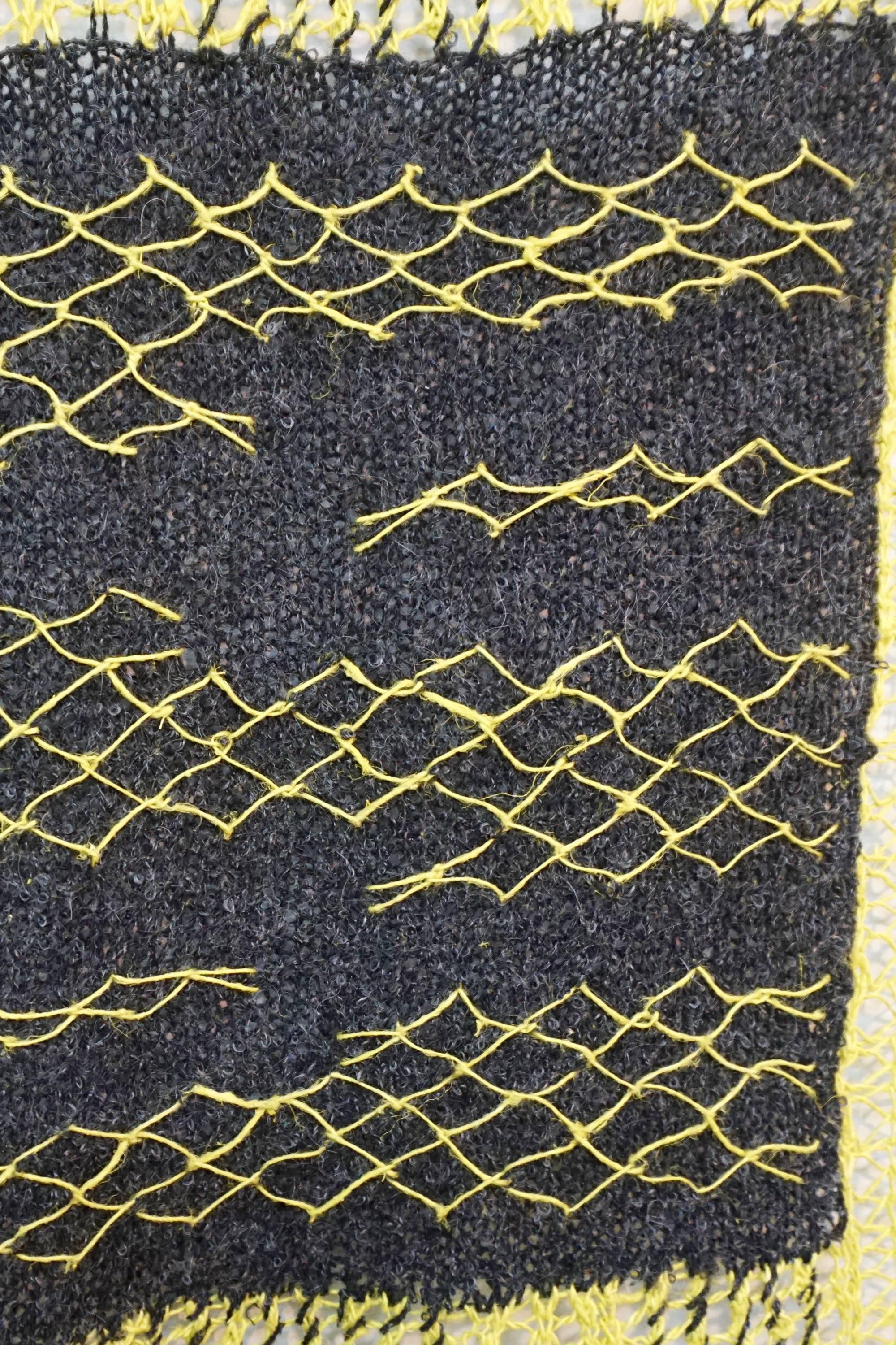 Mid-20th Century Delicate 1960s Handwoven Textile
