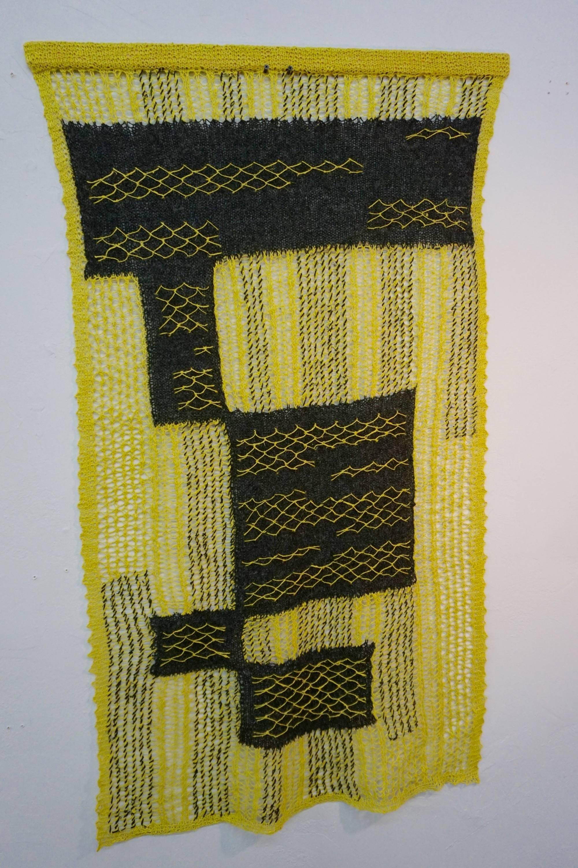 Delicate 1960s Handwoven Textile 2