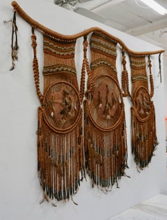 Tribal Art / 1960s Hippie Wall Hanging Combo