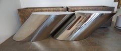 Chrome End Tables by J. Wade Beam