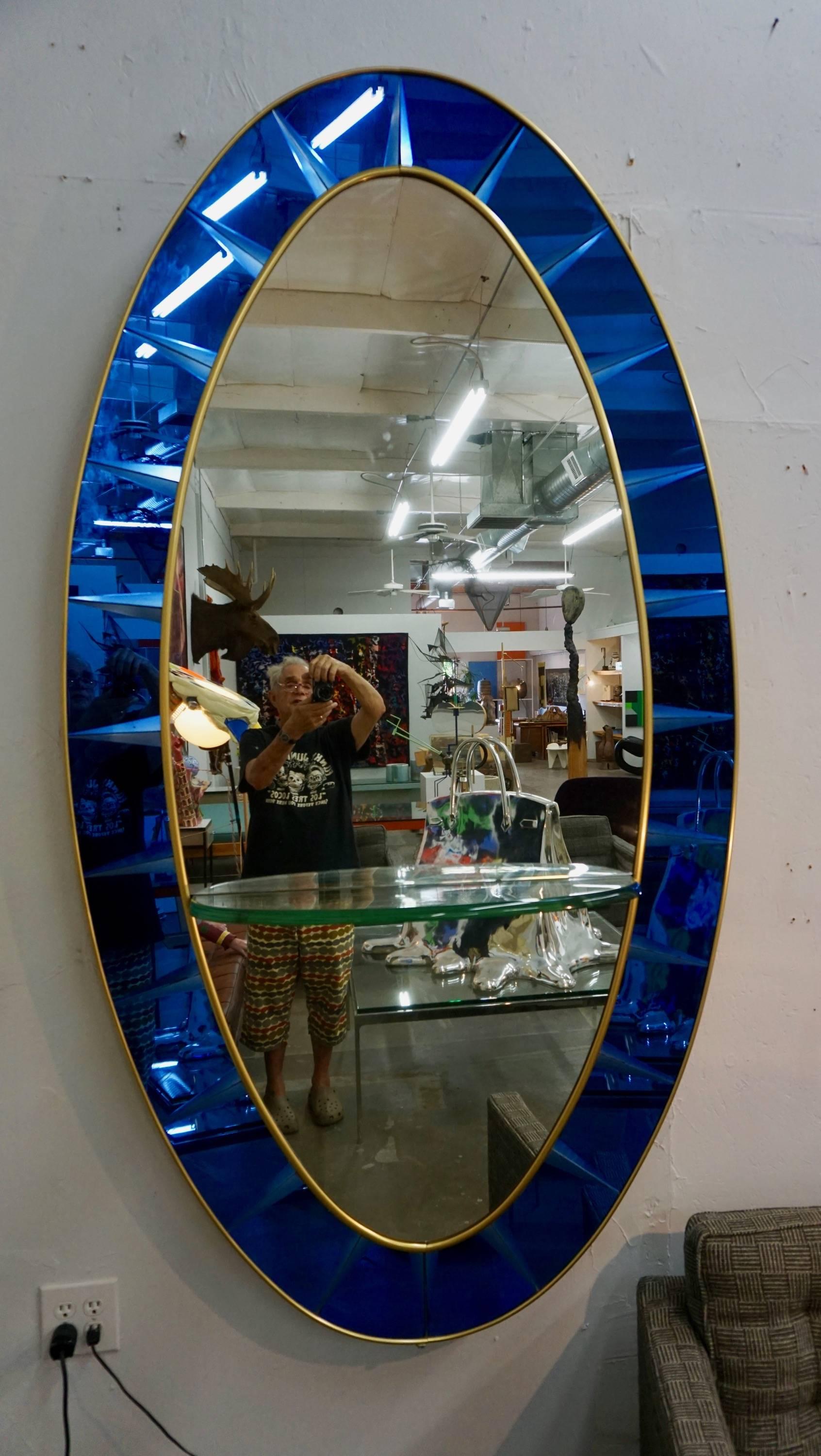 Mid-20th Century Stunning Cristal Art Mirror For Sale