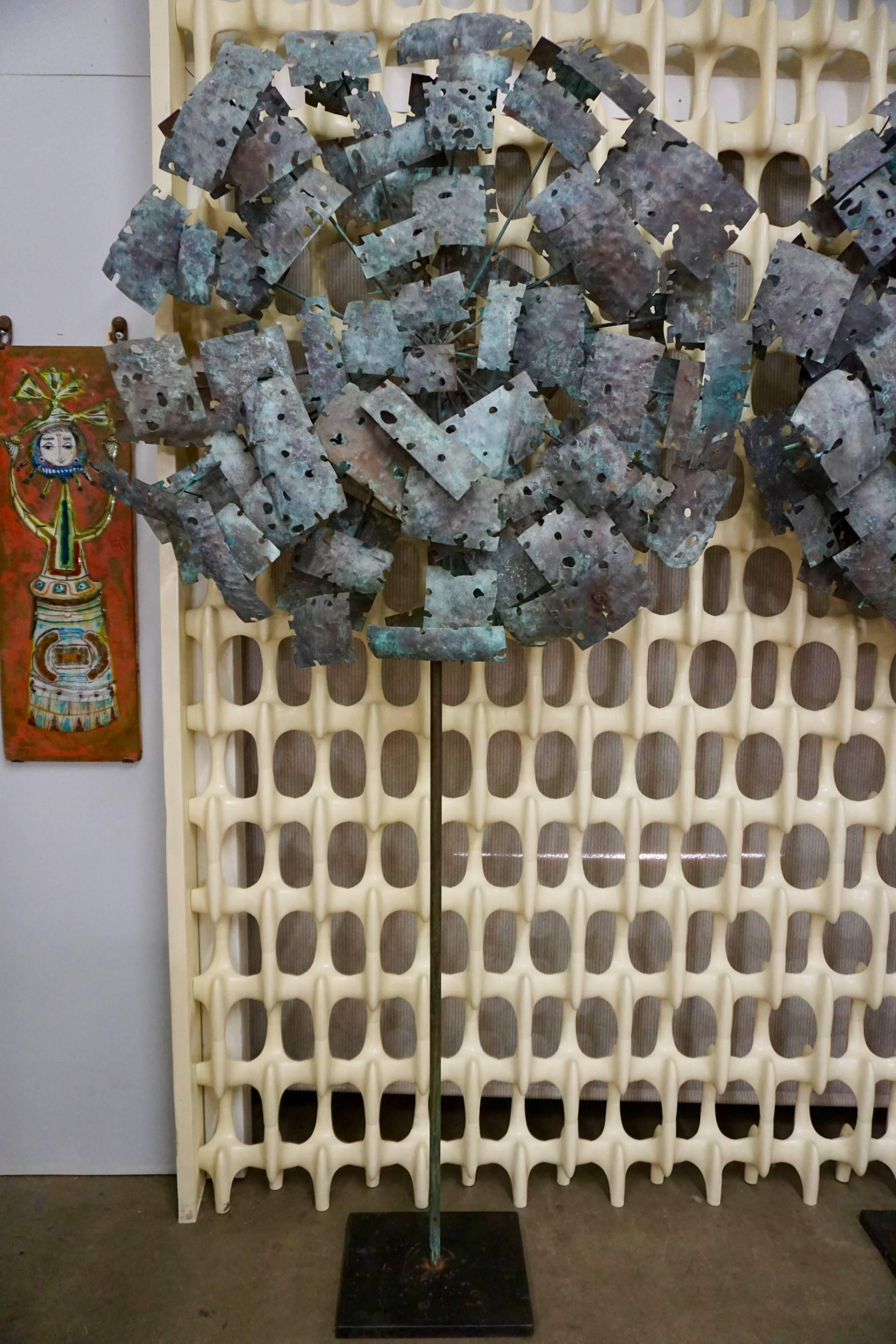 Pair of Brutalist Torchcut Sculptures In Excellent Condition In Cathedral City, CA