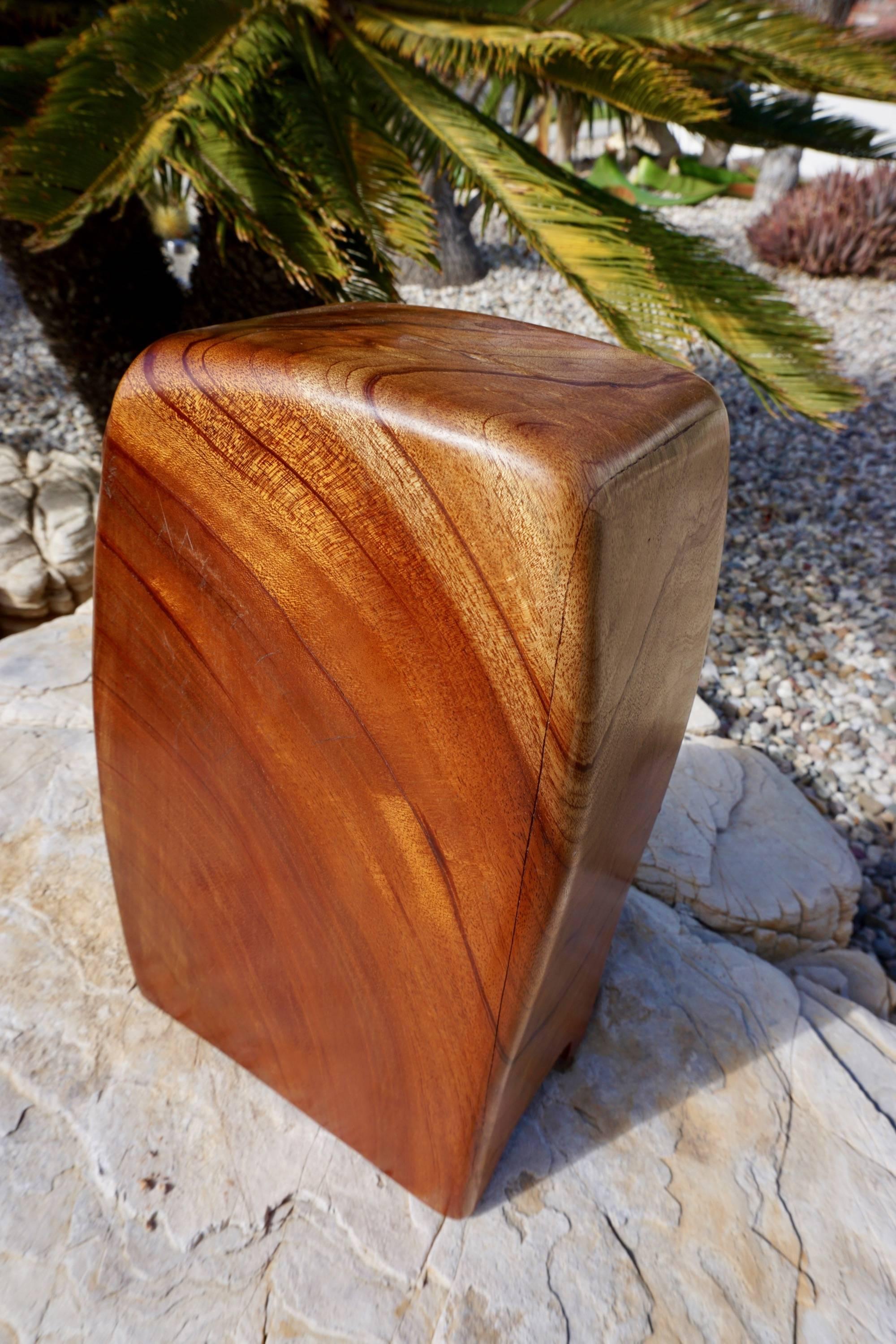 Hand Sculpted Wood Jewelry/Stash Box In Excellent Condition For Sale In Cathedral City, CA