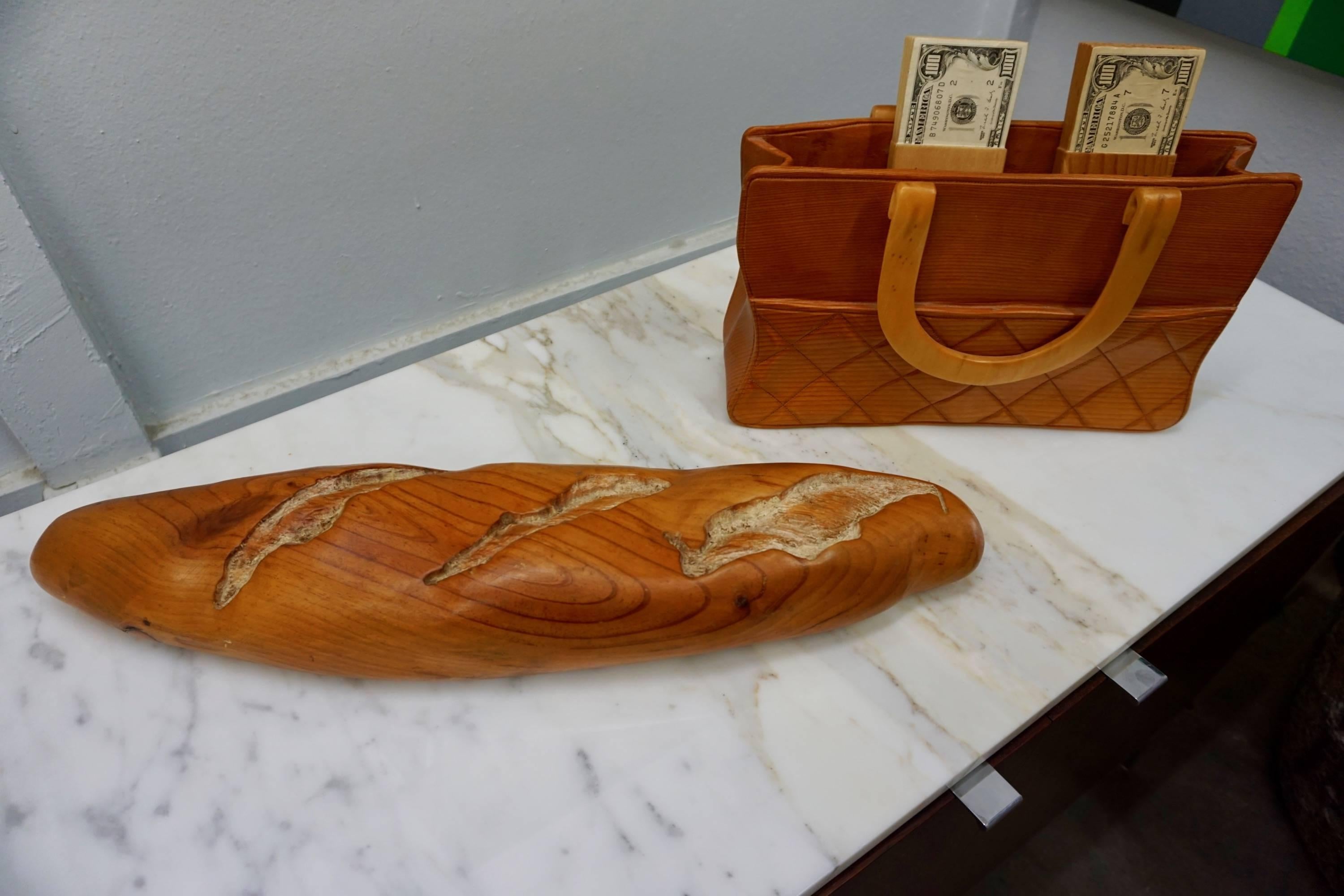 American Pop Art Loaf of Bread Sculpture by Rene Megroz For Sale