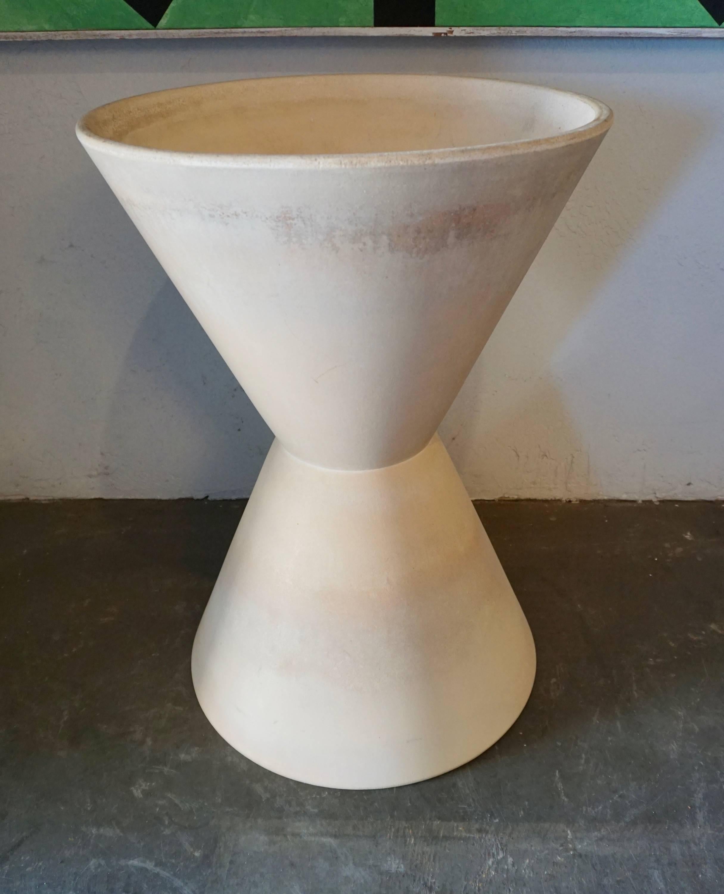 Mid-20th Century Large Double Cone Bisque Planter by La Gardo Tackett For Sale