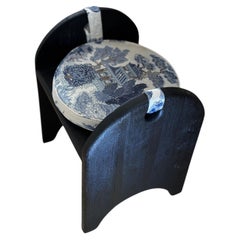 Tabouret Oak Charred lin