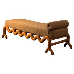 Sunday daybed Roble y marrón Boucle