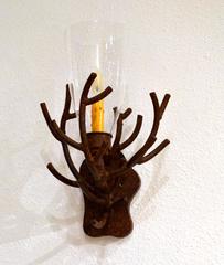 Vintage Bruce Eicher Metal Twig Sconces