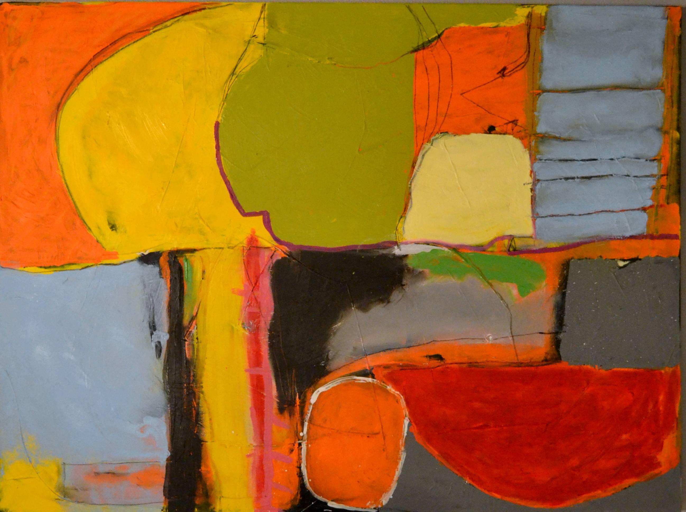 American Exceptional Abstract Painting by Artist John Luckett