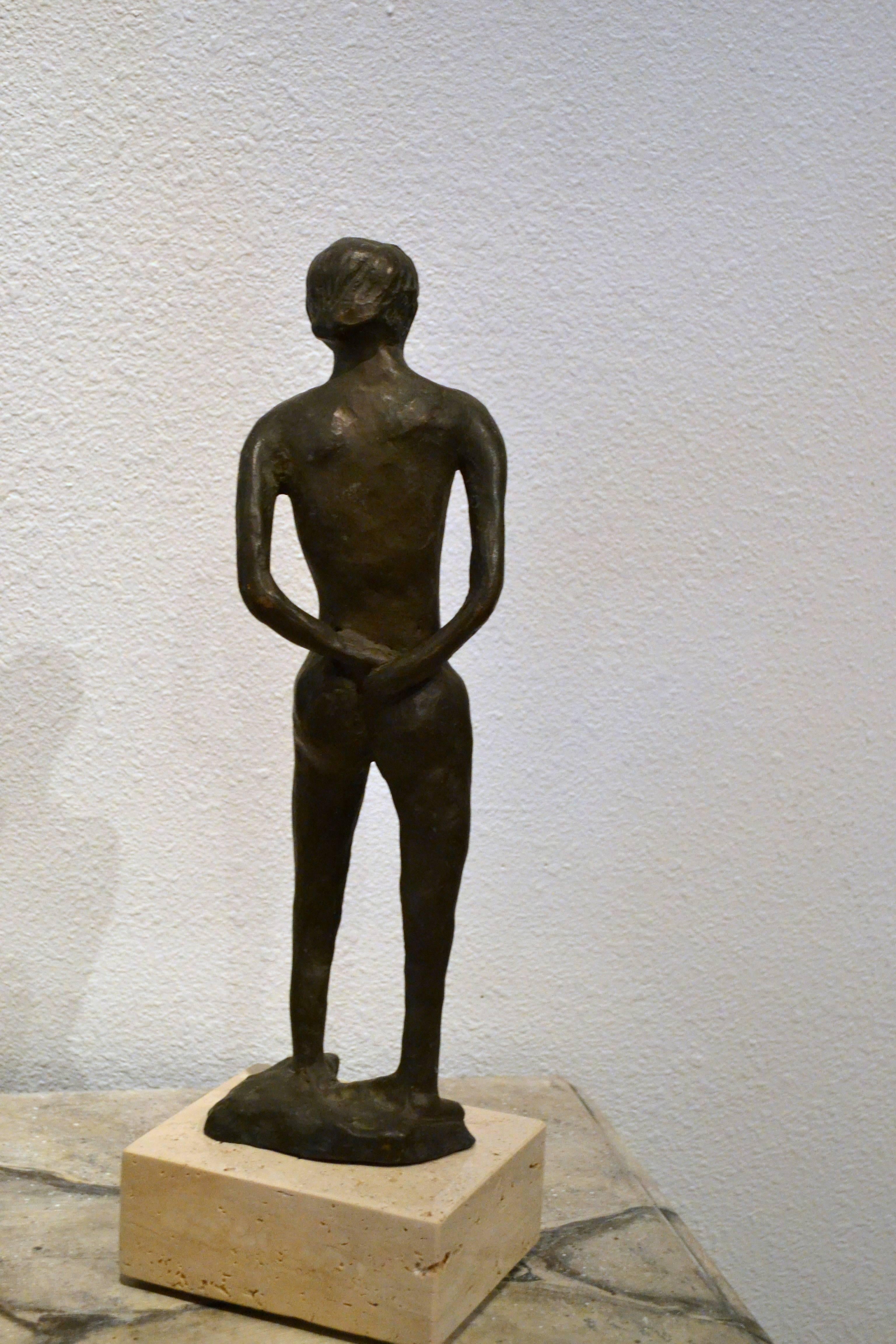 American Vintage Bronze Sculpture of a Female Nude For Sale