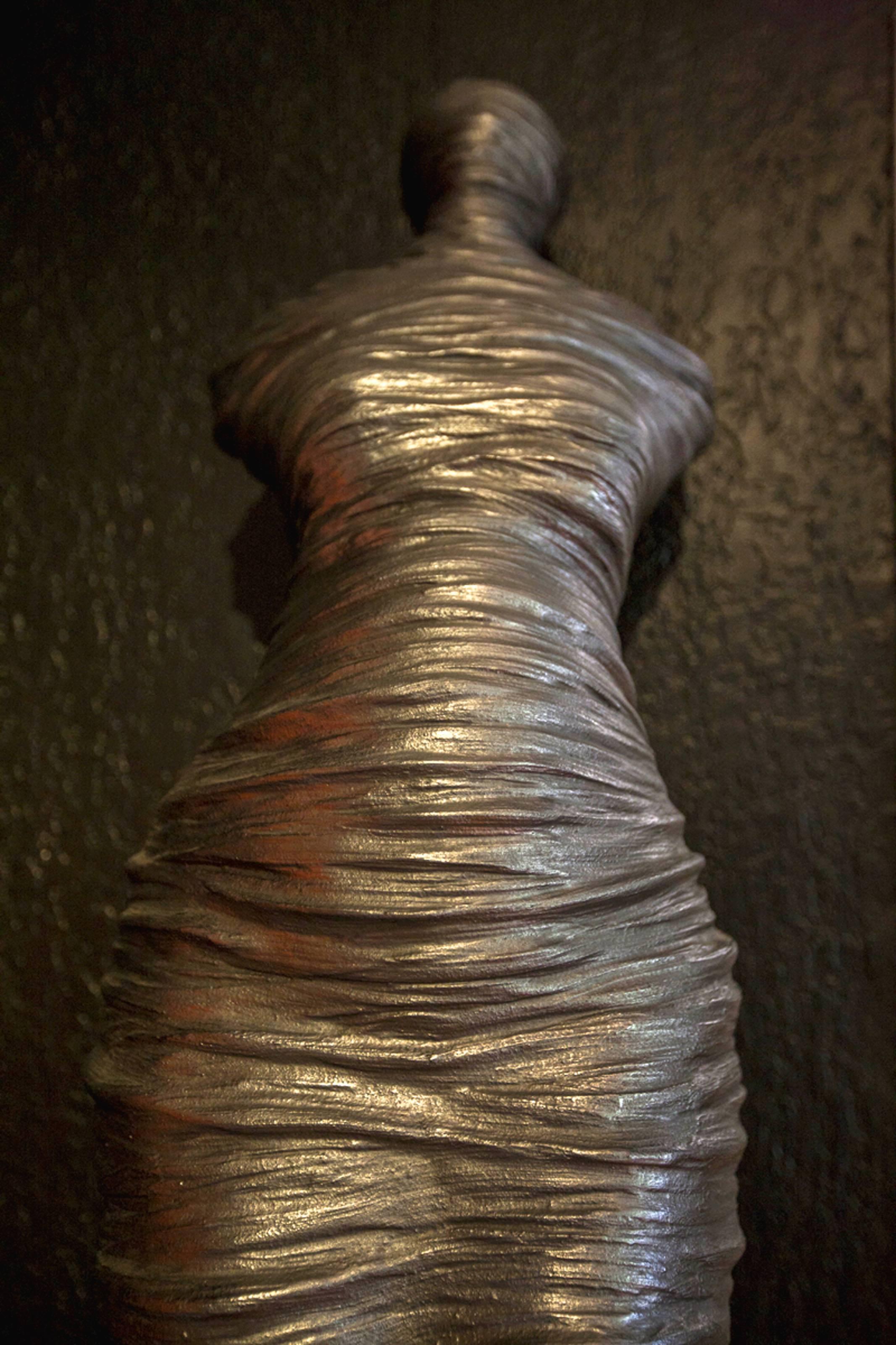 Canadian One of a Kind  Auric Rapt Figurative Sculpture by Artist Birgit Piskor For Sale