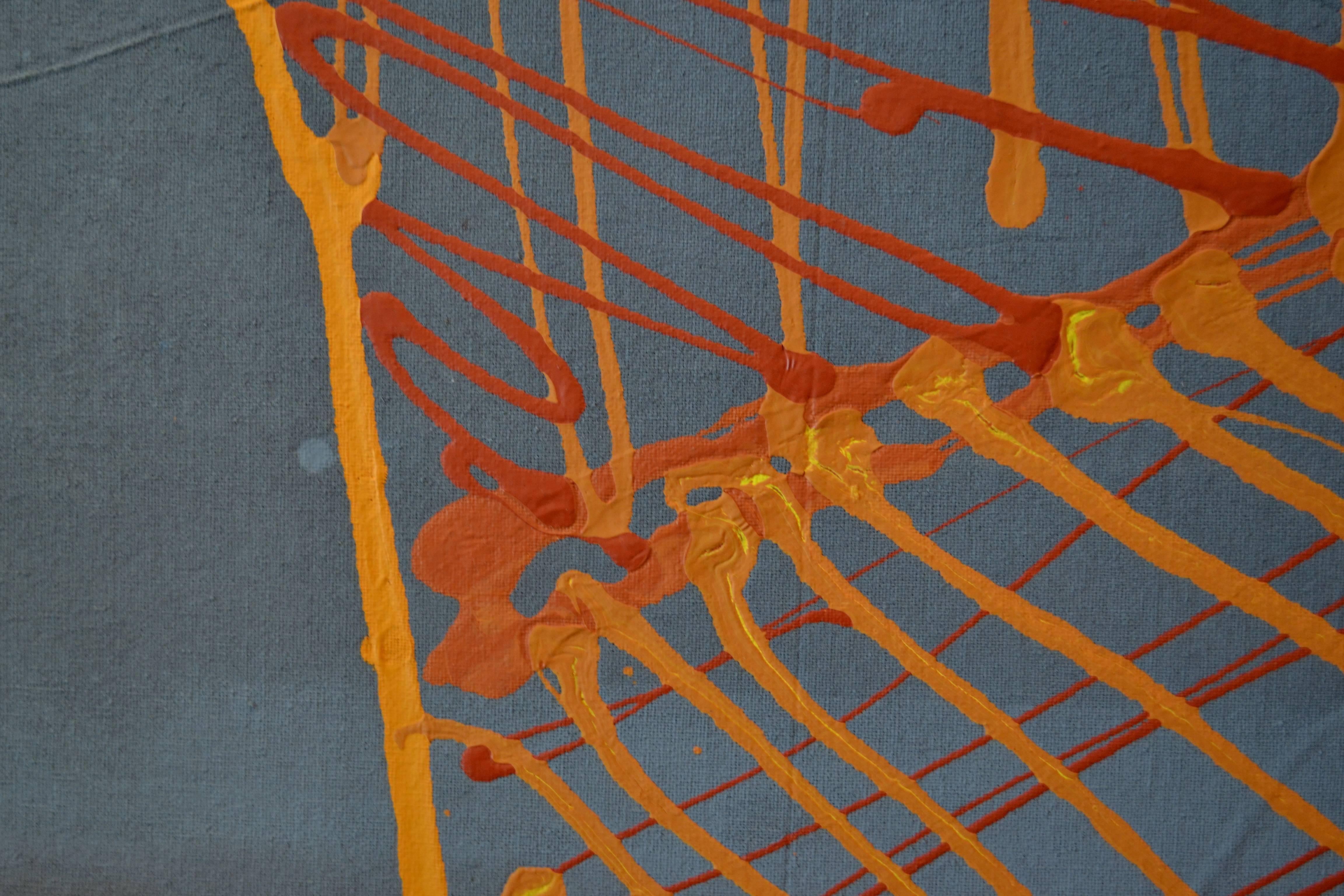 Large Extraordinary Abstract Painting by Christopher Shoemaker In Excellent Condition For Sale In Cathedral City, CA