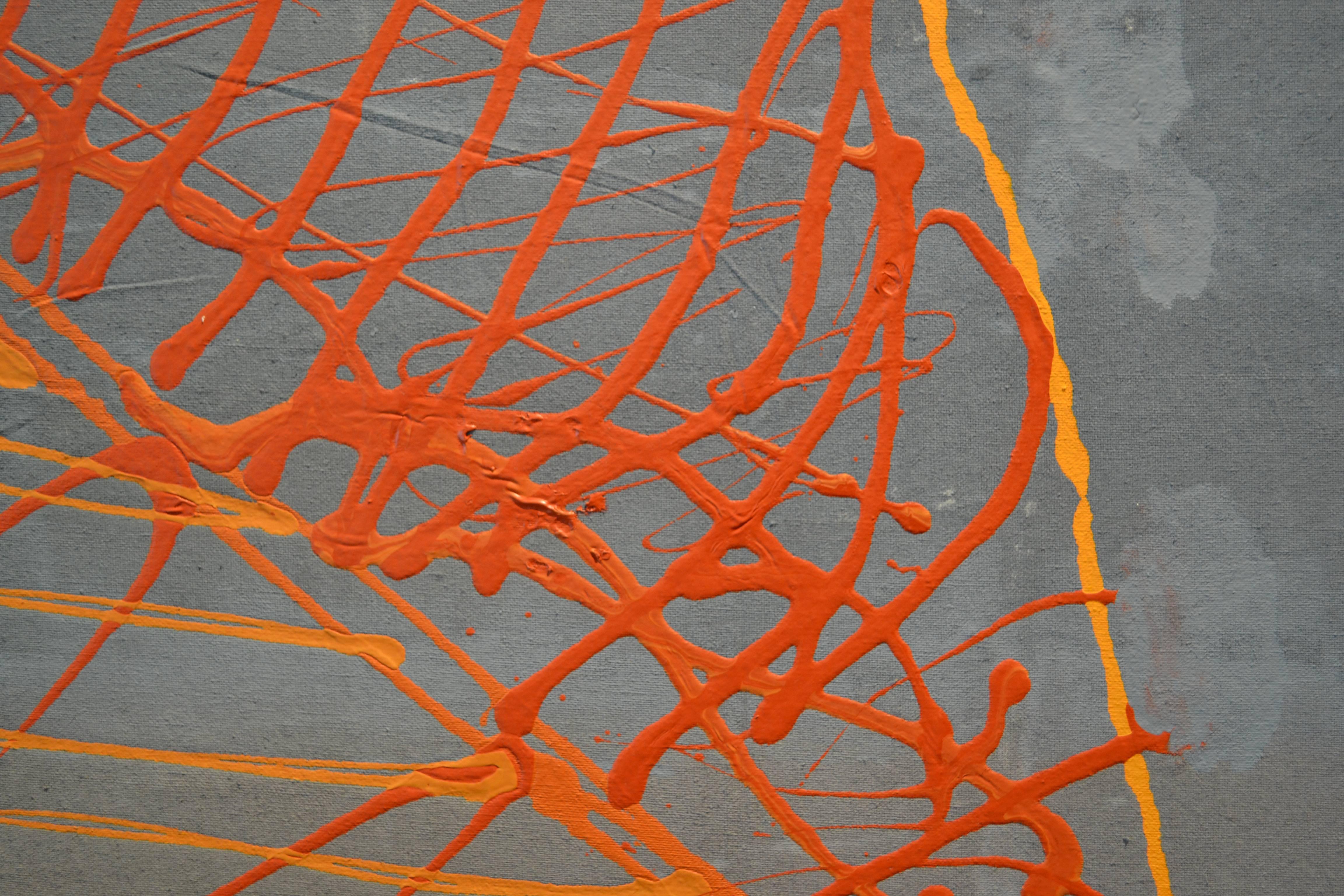 20th Century Large Extraordinary Abstract Painting by Christopher Shoemaker For Sale