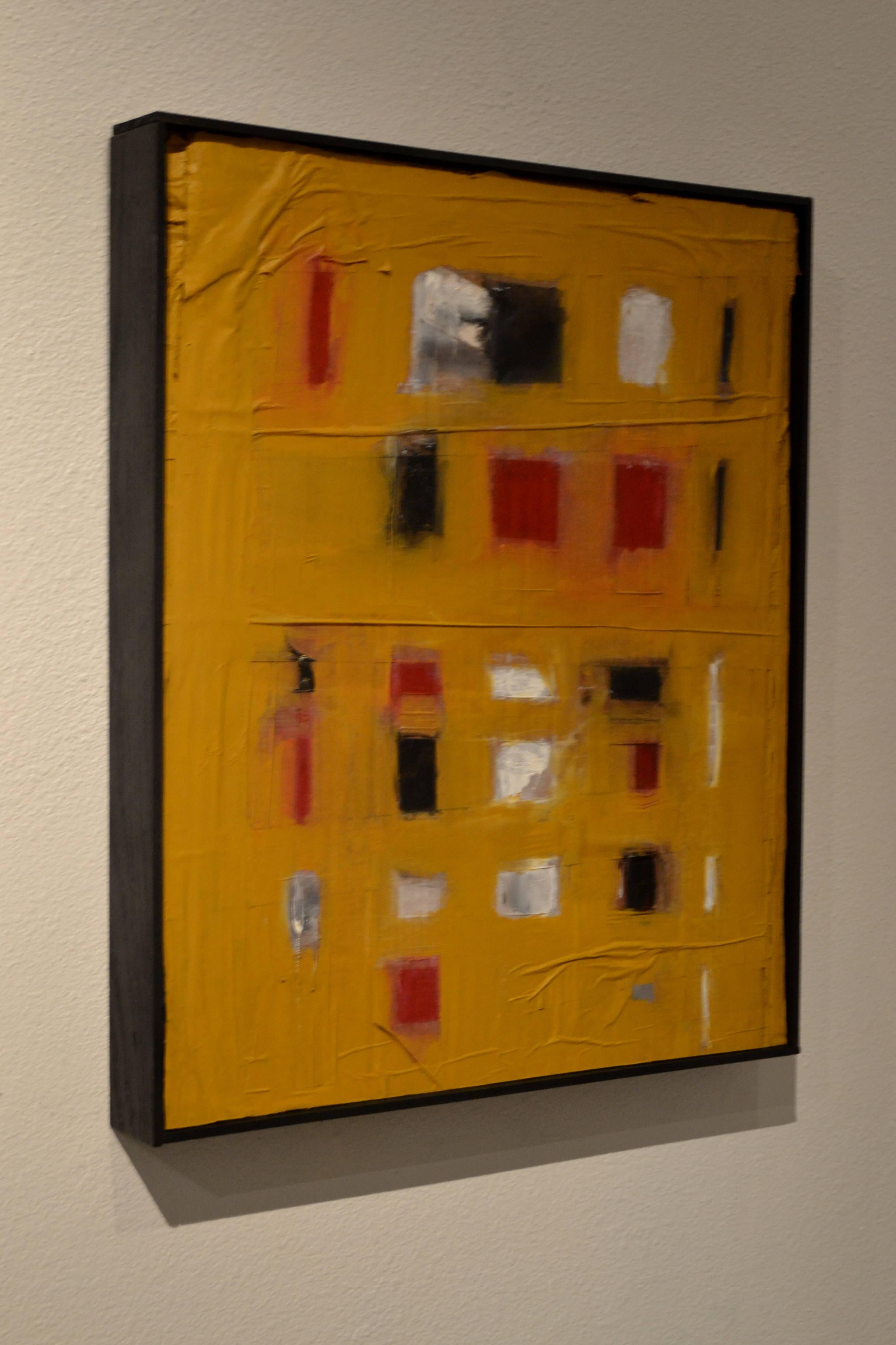 American Abstract Mixed-Media Painting by Artist John Luckett For Sale
