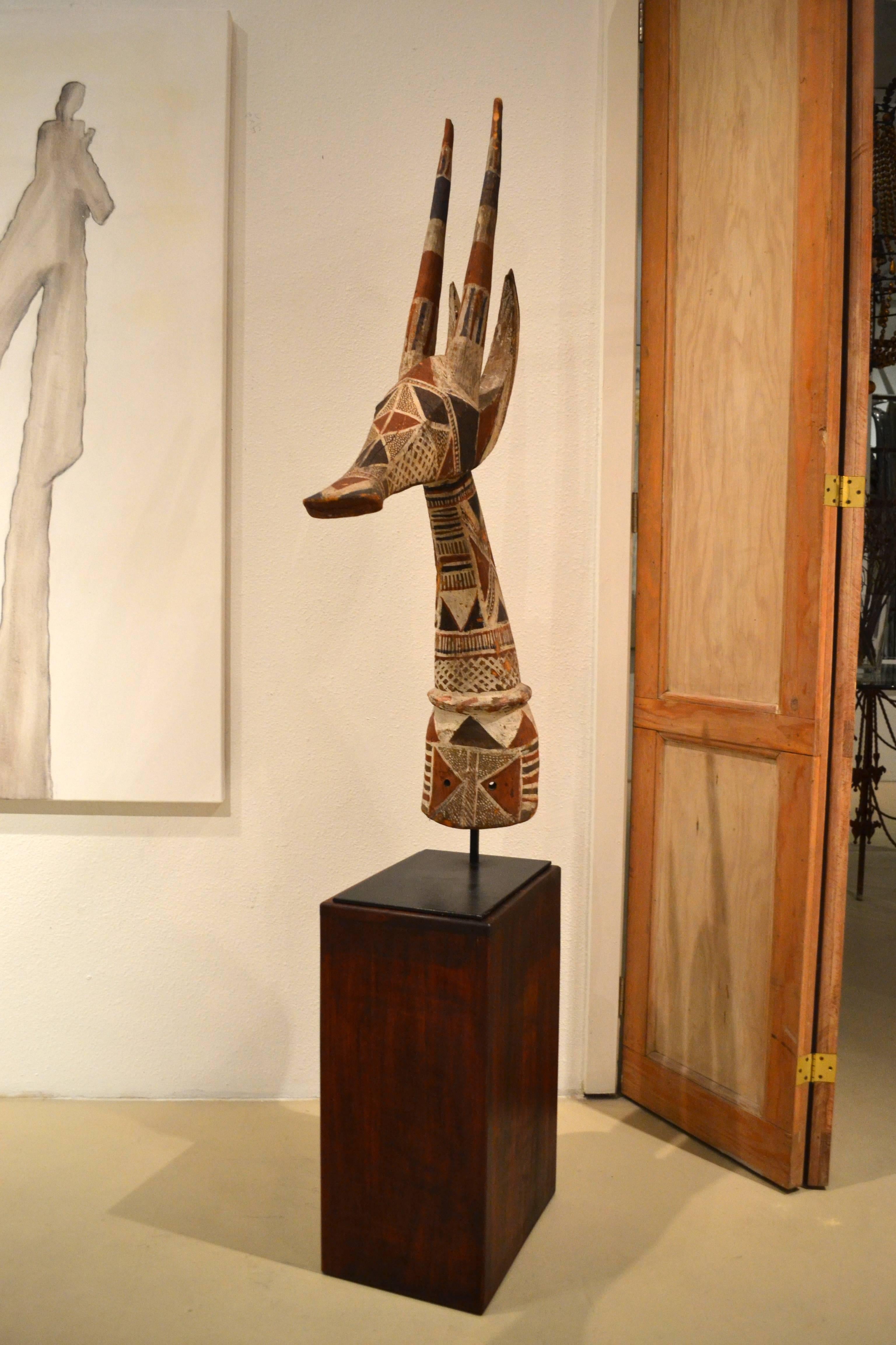 20th Century Vintage African Impala Antelope Sculpture For Sale