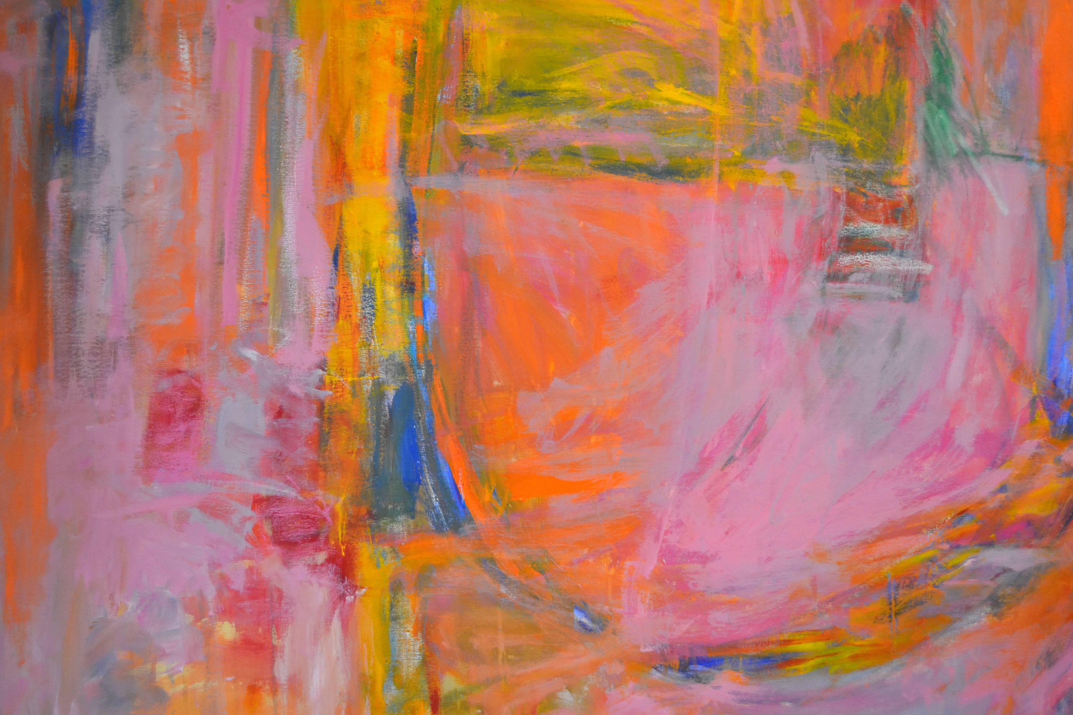 Artist Sean Young titled this painting passionate, as it represents his exuberance of life and his ongoing discovery of art. The vivid and bright pastel hues represents an enlightened sense of awareness. 

After years of living and studying art in