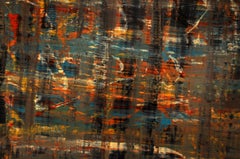 Abstract Painting on Aluminium by artist Paulden Evans, 1939