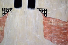 Painting of White Kimono with Cheese Cloth by Jane Evans