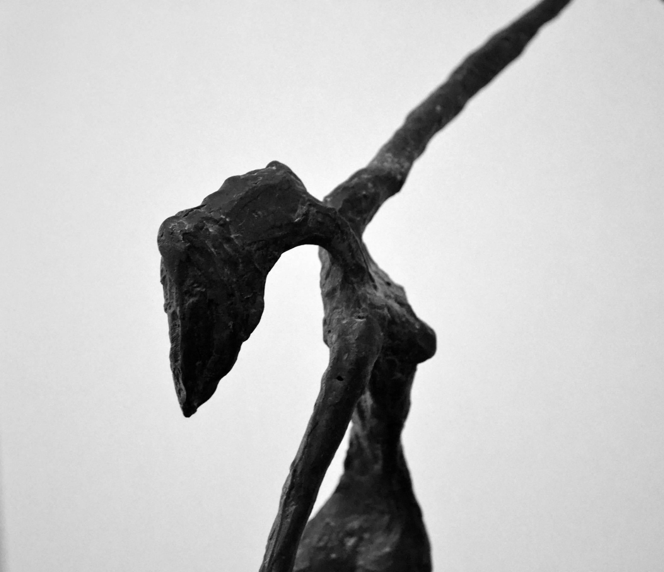 Forged Vintage Bronze Abstract Sculpture of Female Dancers, After Alberto Giacometti