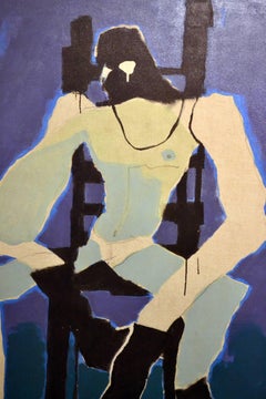 Large Abstract Figurative Painting by Miami Artist Don Shearer