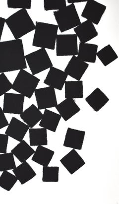 Abstract Painting Titled Sprinkled Squares by Artist Tina Bluefield