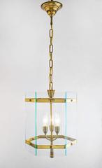 Mid-Century Hexagonal Lantern in the Style of Fontana Arte