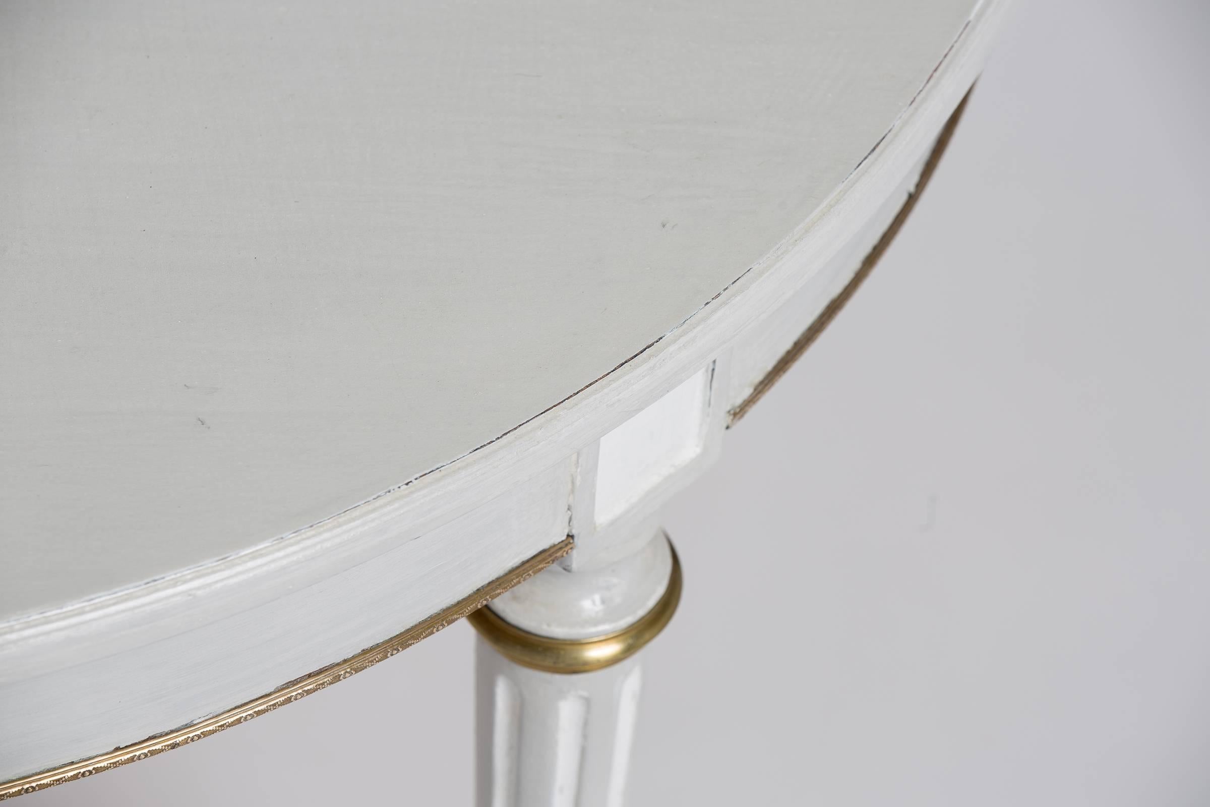 20th Century Louis XVI Style Painted French Game Table