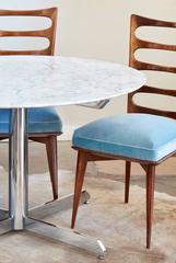 Knoll Style Mid-Century Marble-Top Dining Table