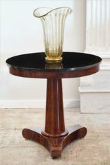French Empire Period Cuban Flamed Mahogany Gueridon