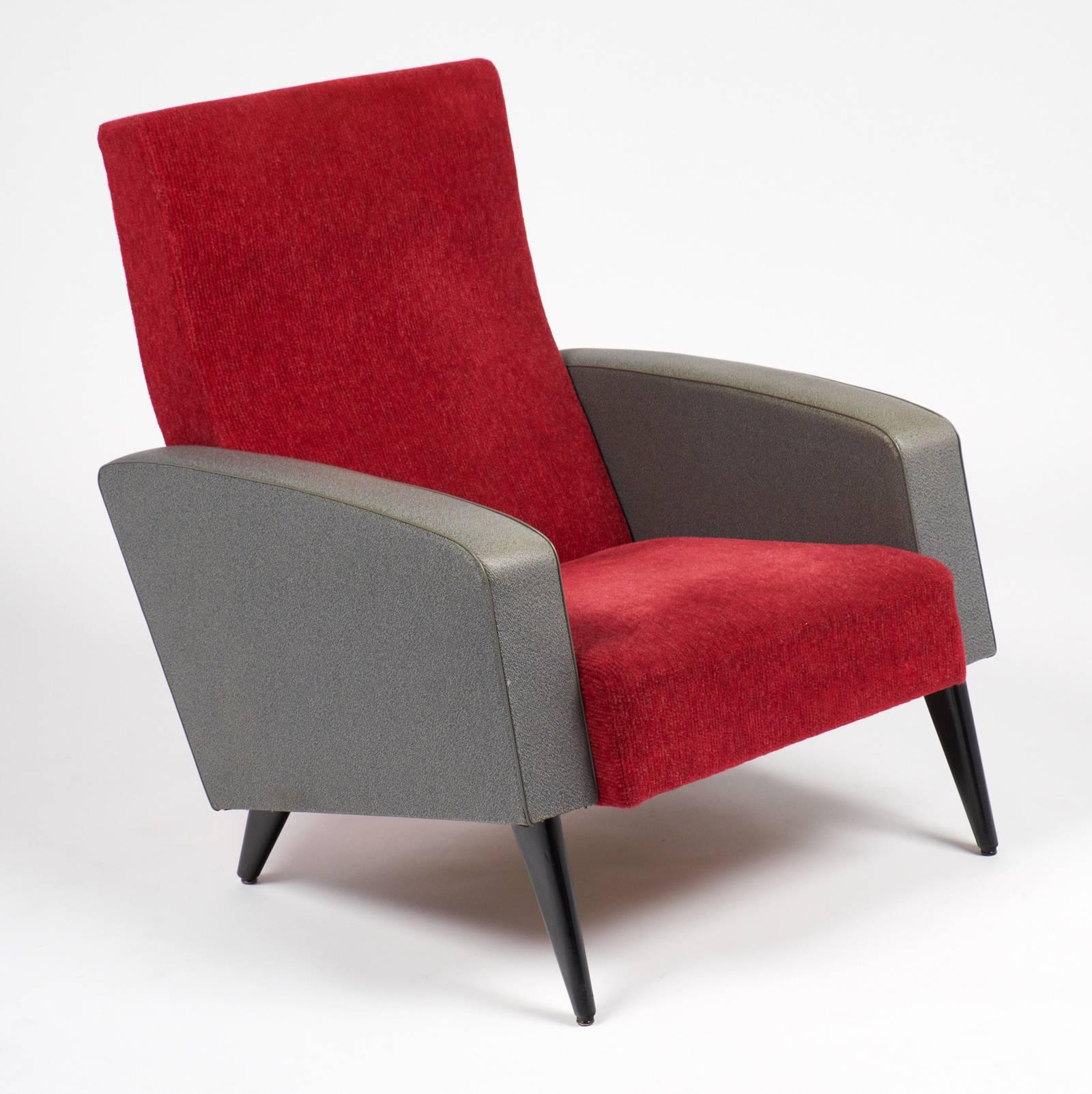 20th Century Pair of Modernist French Armchairs in the Manner of Pierre Guariche