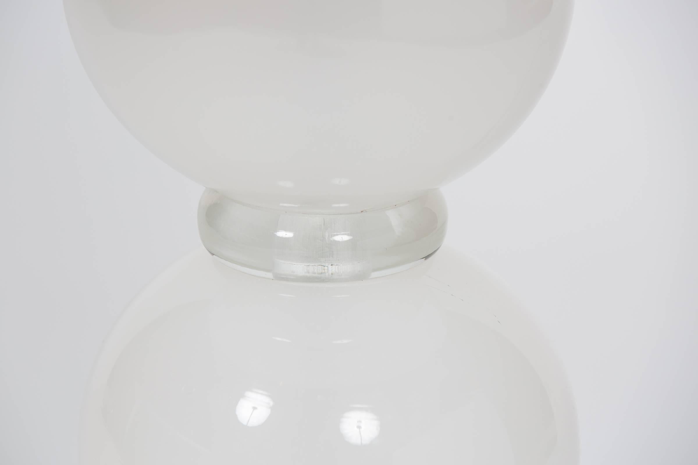 Murano Glass Incamiciato Stacked Ball Table Lamps 2