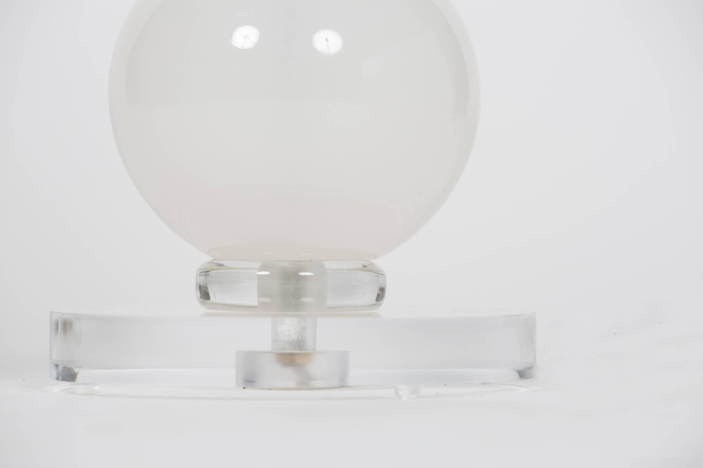 Murano Glass Incamiciato Stacked Ball Table Lamps 3