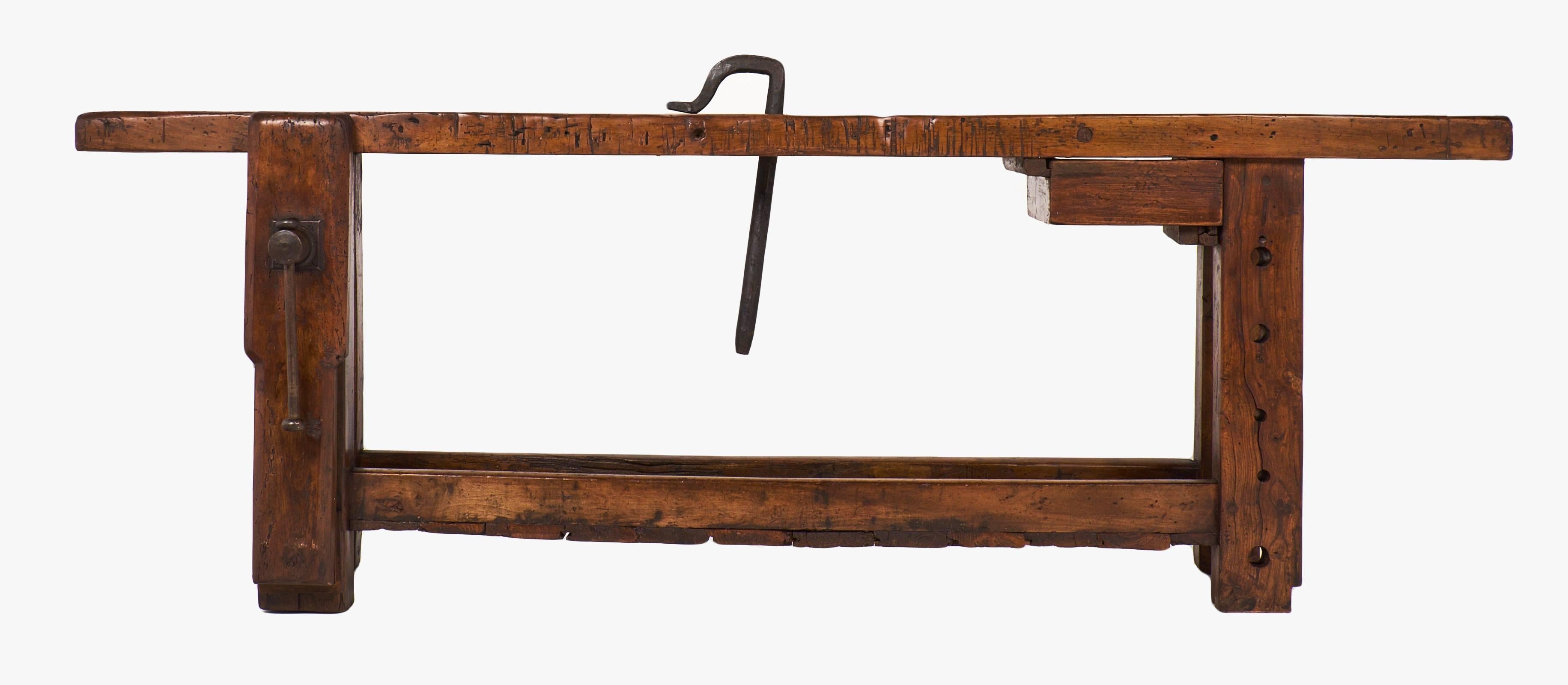 Forged French Mid-19th Century Workbench
