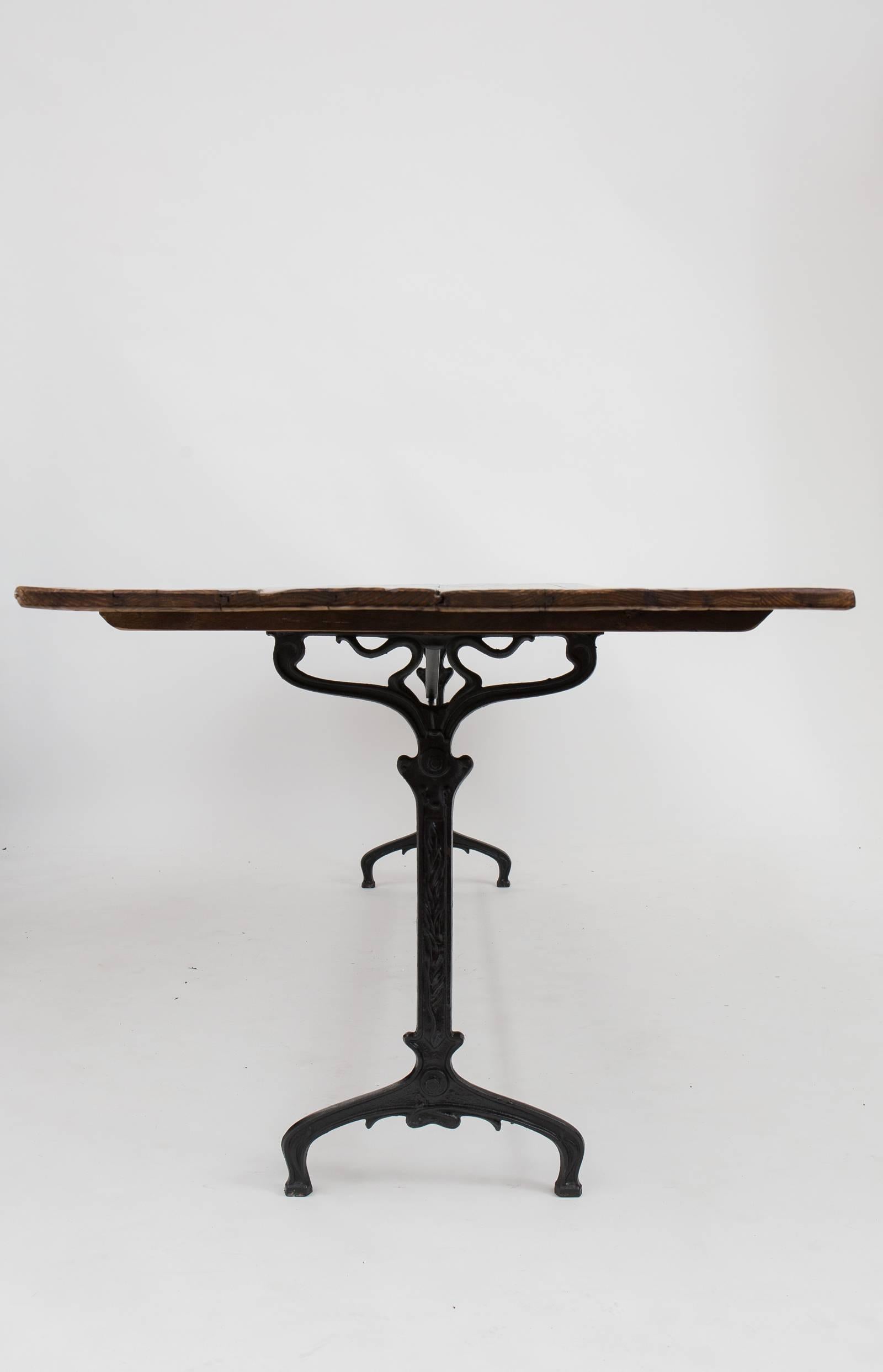 Cast French Antique Banquet Table from Beaujolais Region