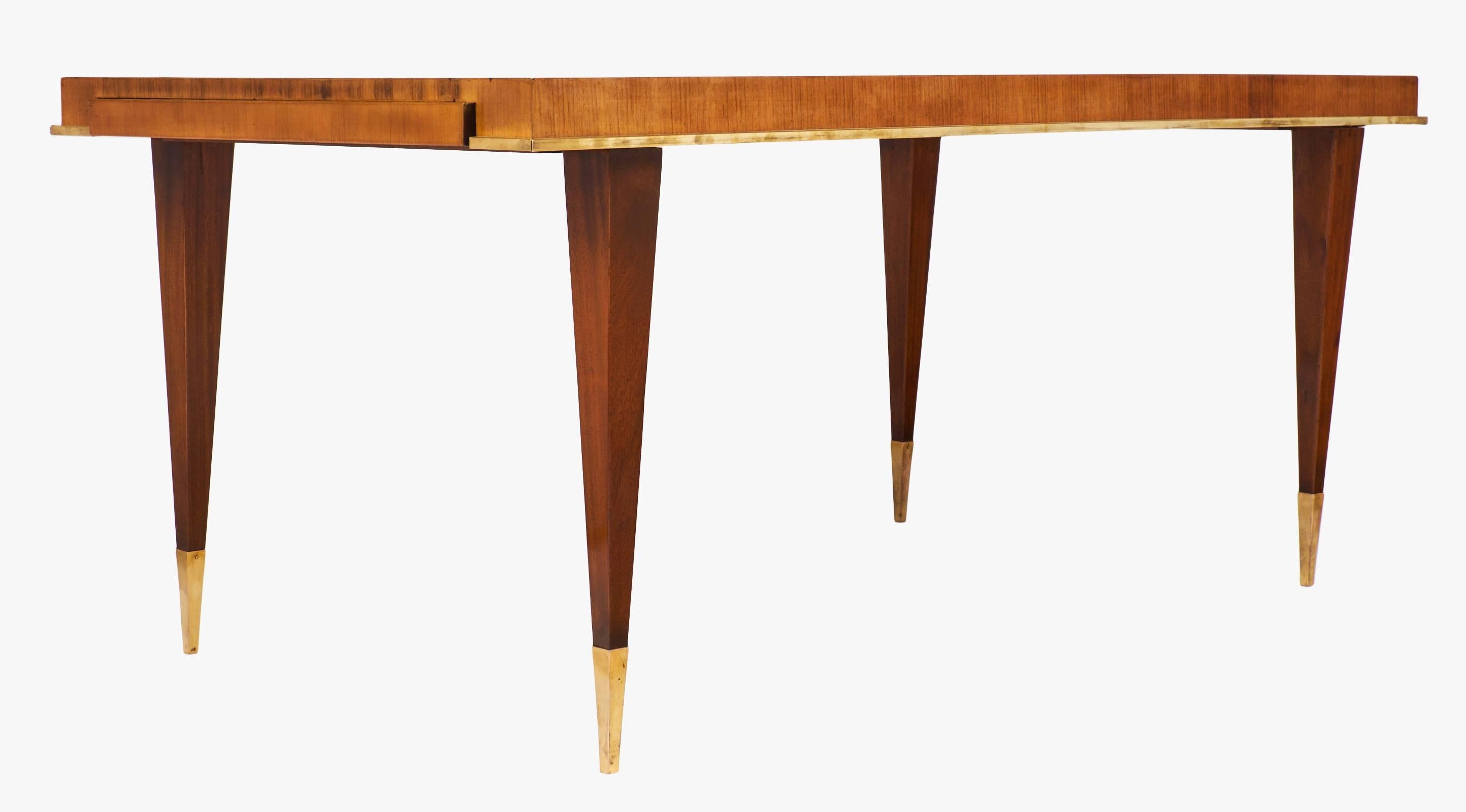 Mid-Century Modern Vintage Rosewood French Dining Table by Chaleyssin